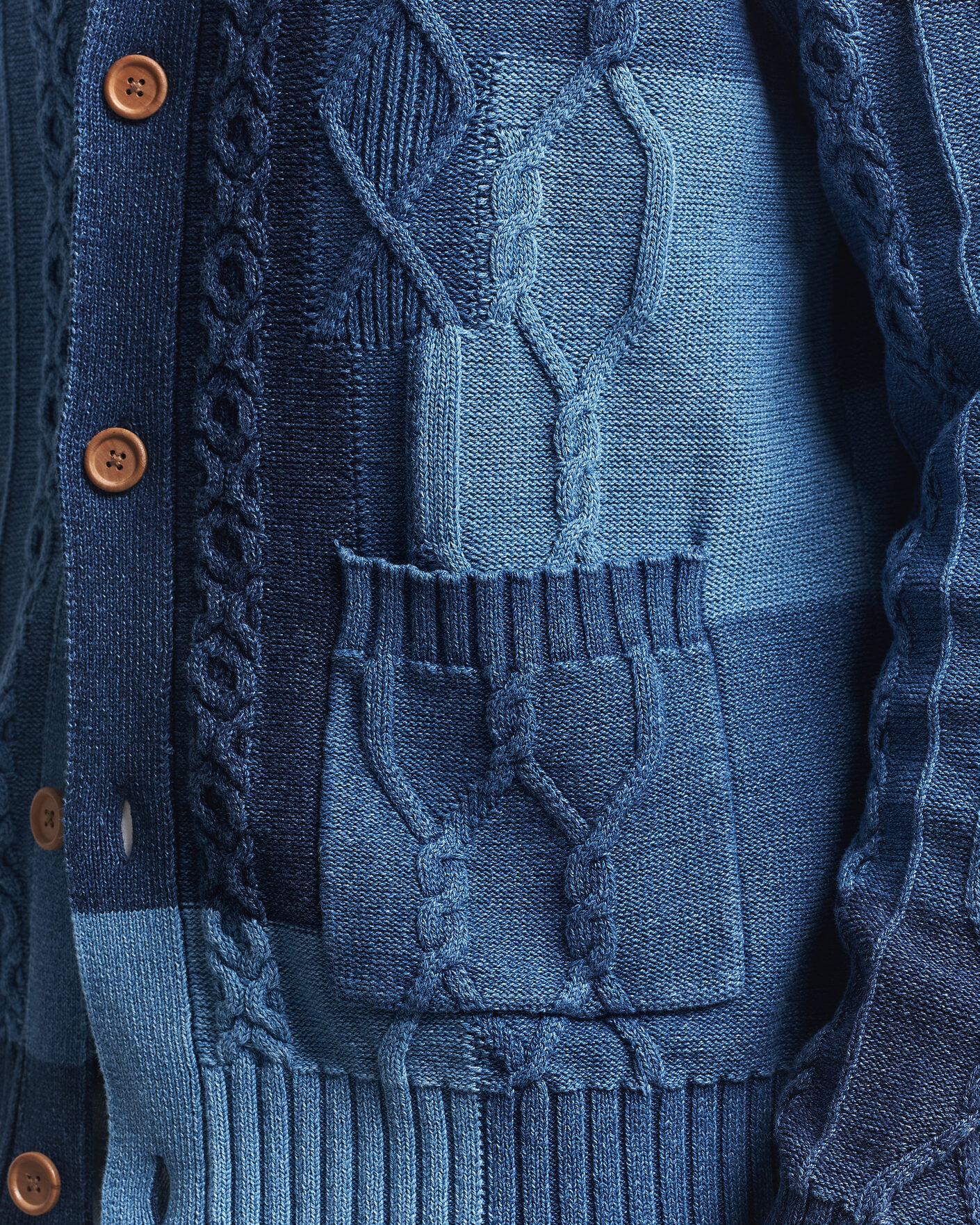 Homme | Pulls Et Tricots | Gant | Indigo Cotton Cable Cardigan Rich Navy