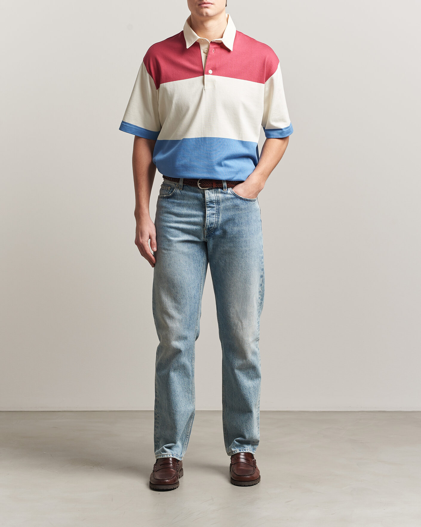 Homme | Polos | Gant | Striped Short Sleeve Rugger Multi