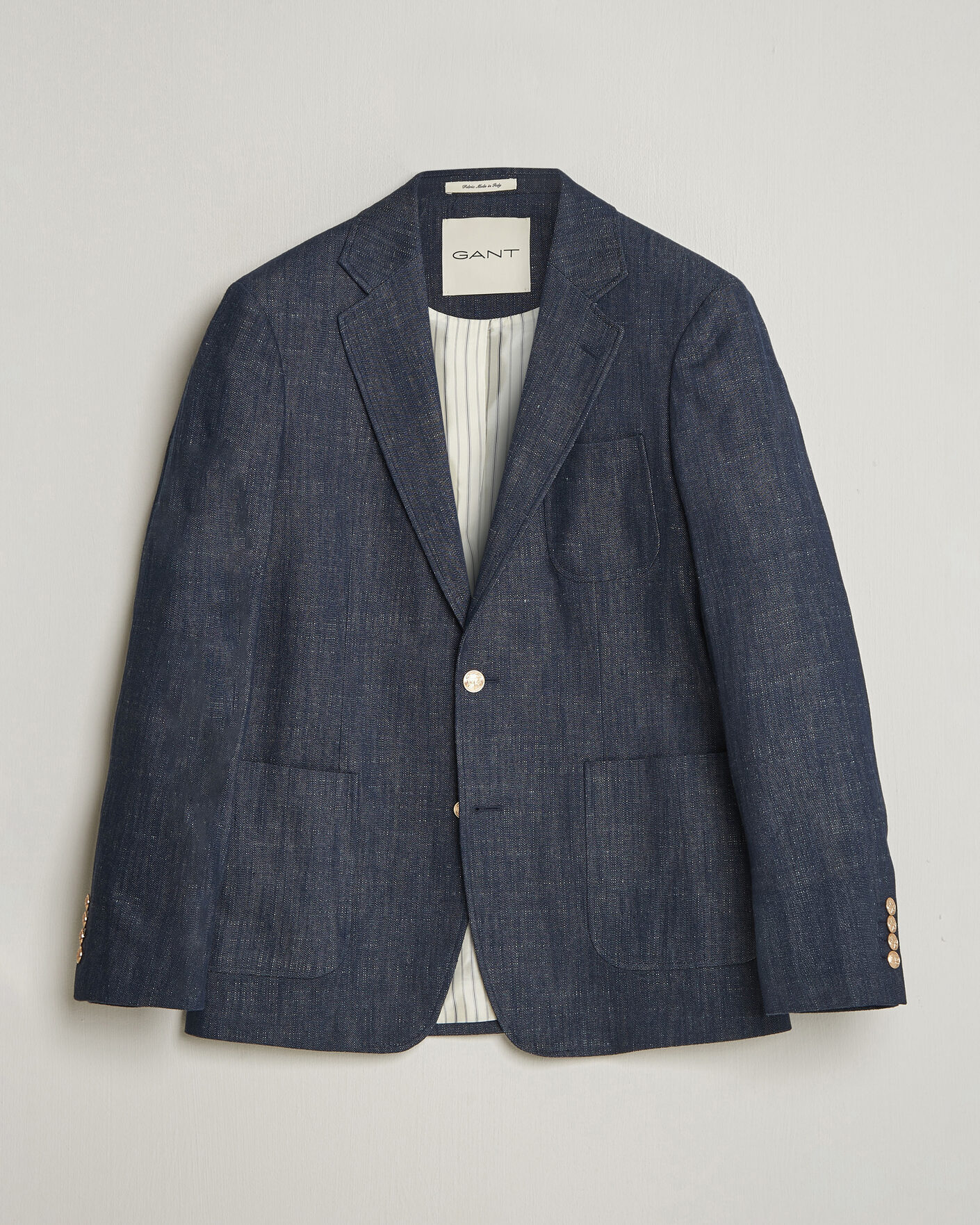 Homme | Blazers | GANT | Cotton Indigo Club Blazer Dark Blue Raw