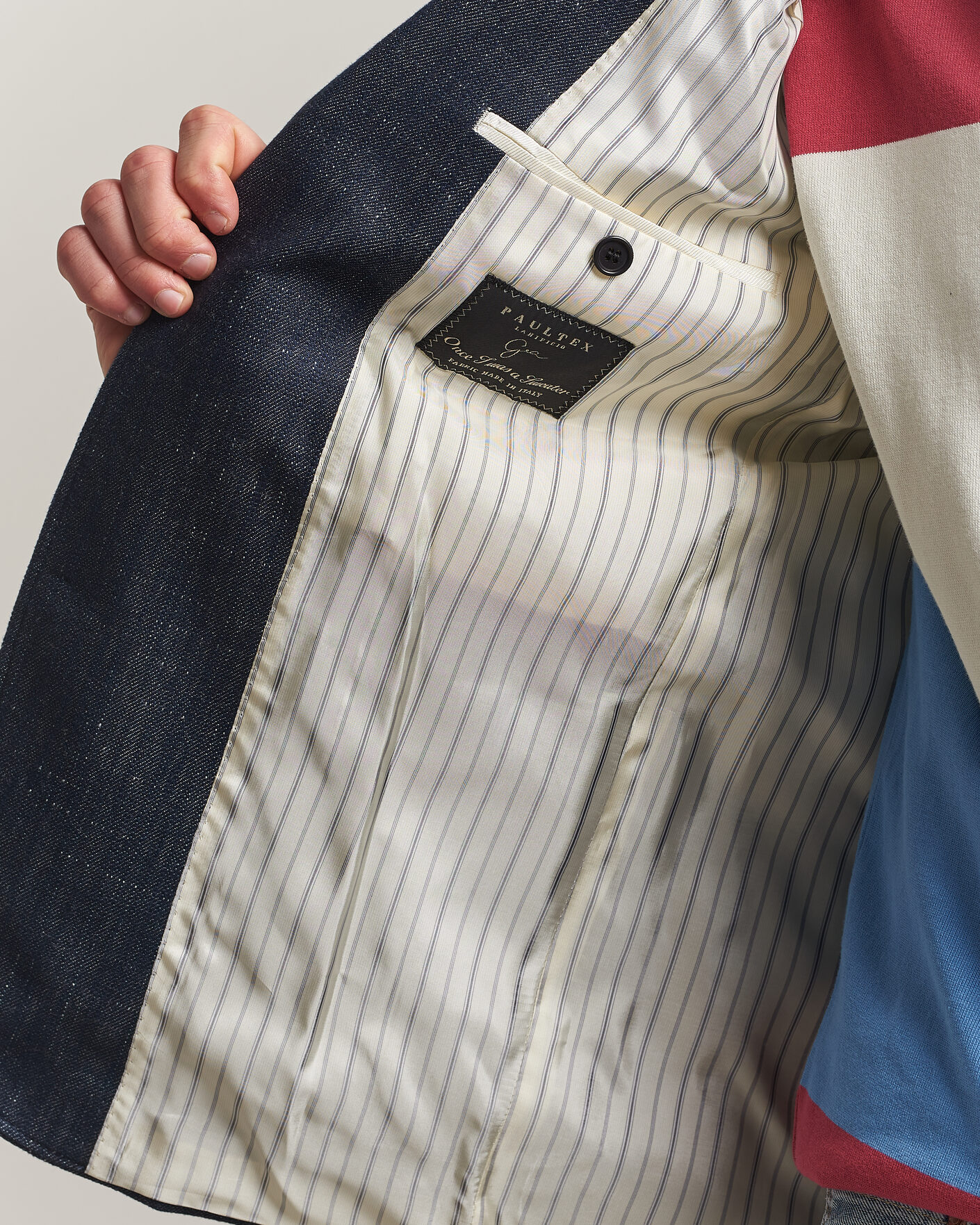 Homme | Blazers | Gant | Cotton Indigo Club Blazer Dark Blue Raw
