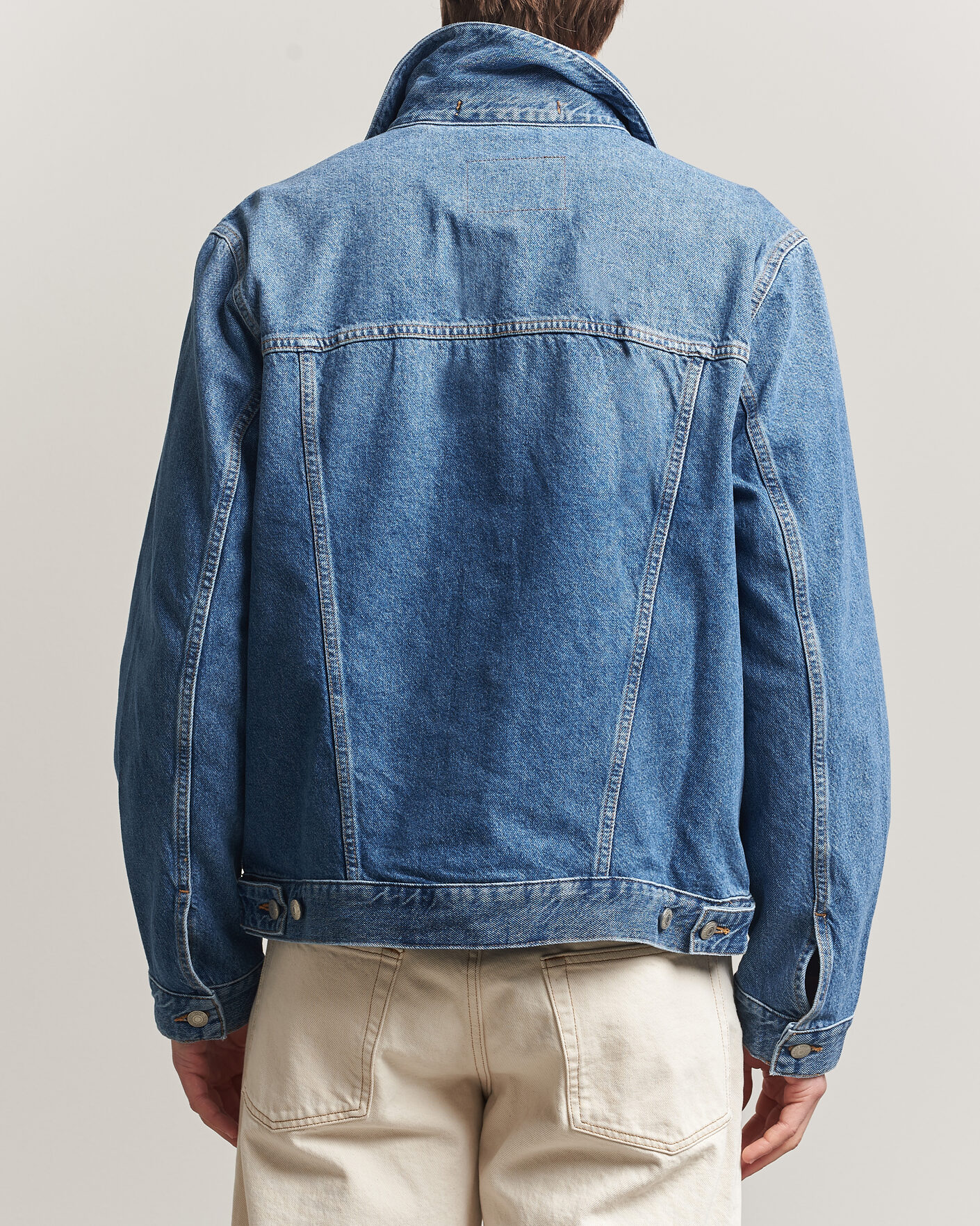Homme | Manteaux Et Vestes | Gant | Denim Trucker Jacket Mid Blue