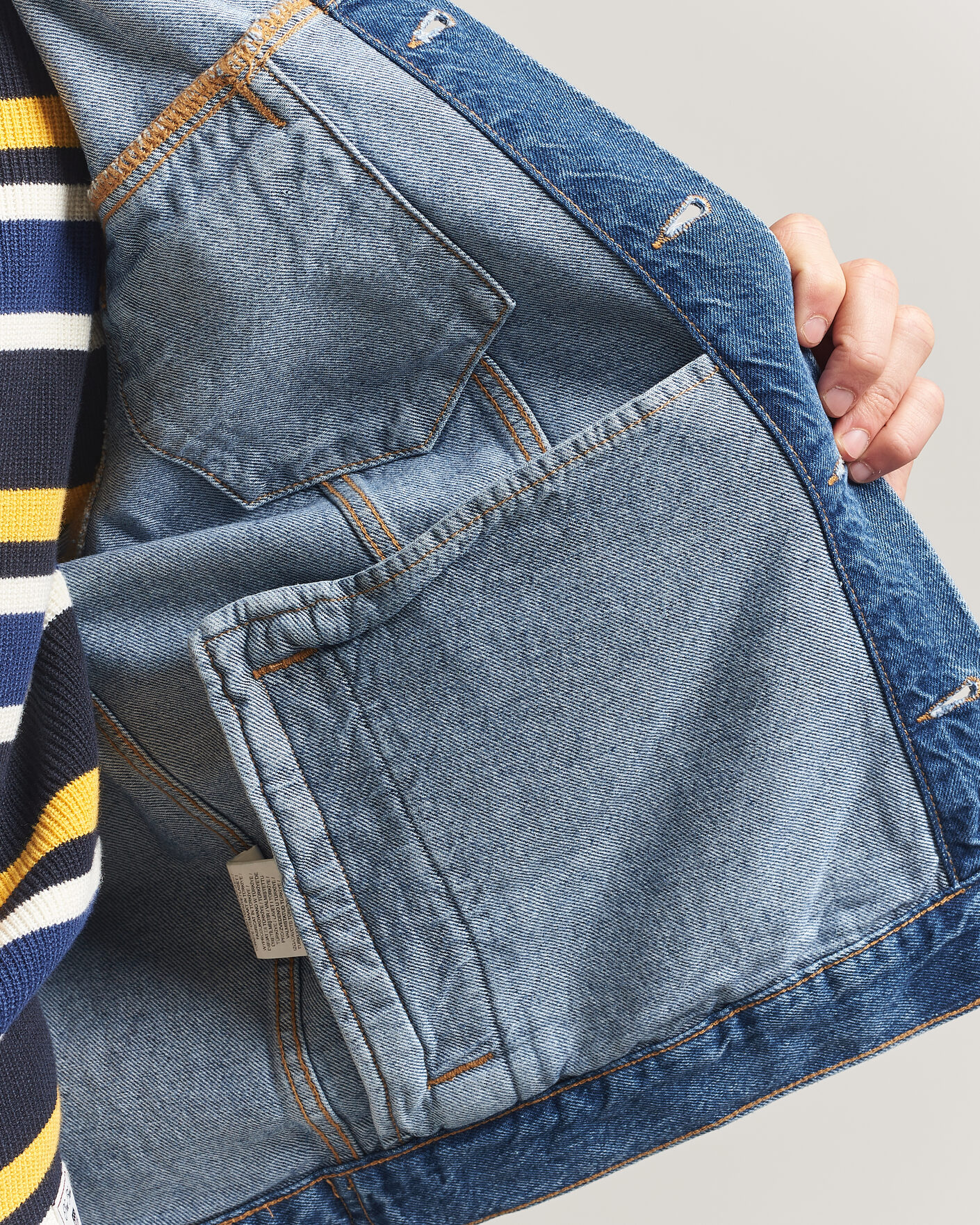 Homme | Manteaux Et Vestes | Gant | Denim Trucker Jacket Mid Blue