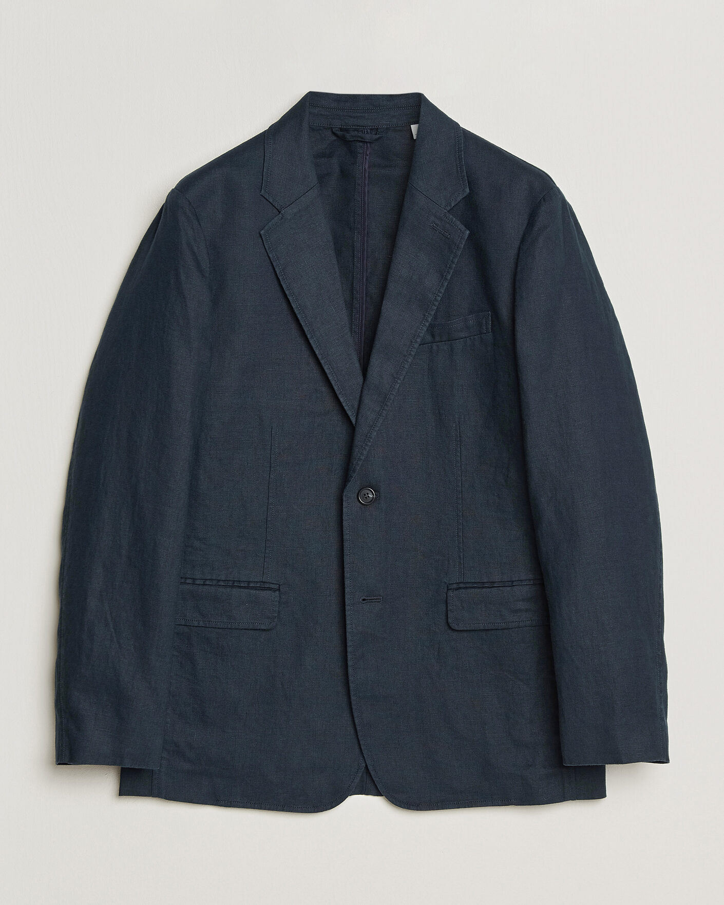 Homme | Blazers | GANT | Garment Dyed Linen Blazer Evening Blue