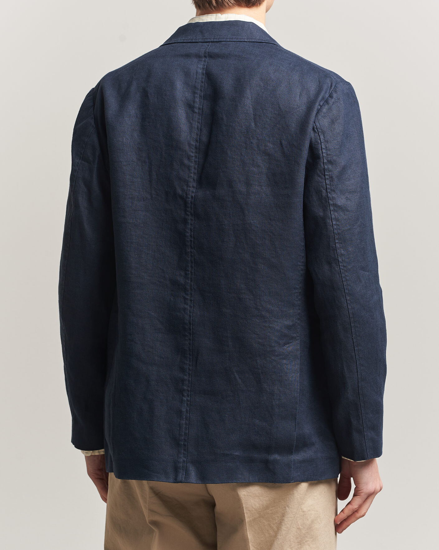 Homme | Blazers | GANT | Garment Dyed Linen Blazer Evening Blue