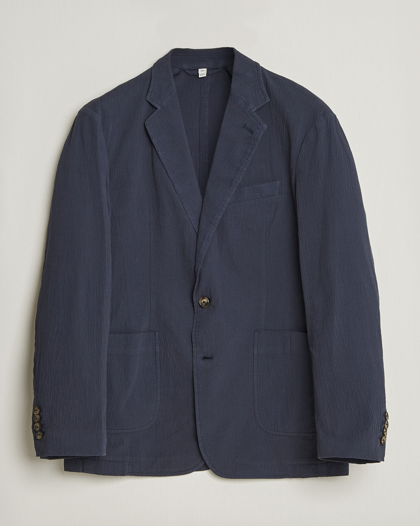 Homme | Blazers | Gant | Garment Dyed Seersucker Blazer Evening Blue