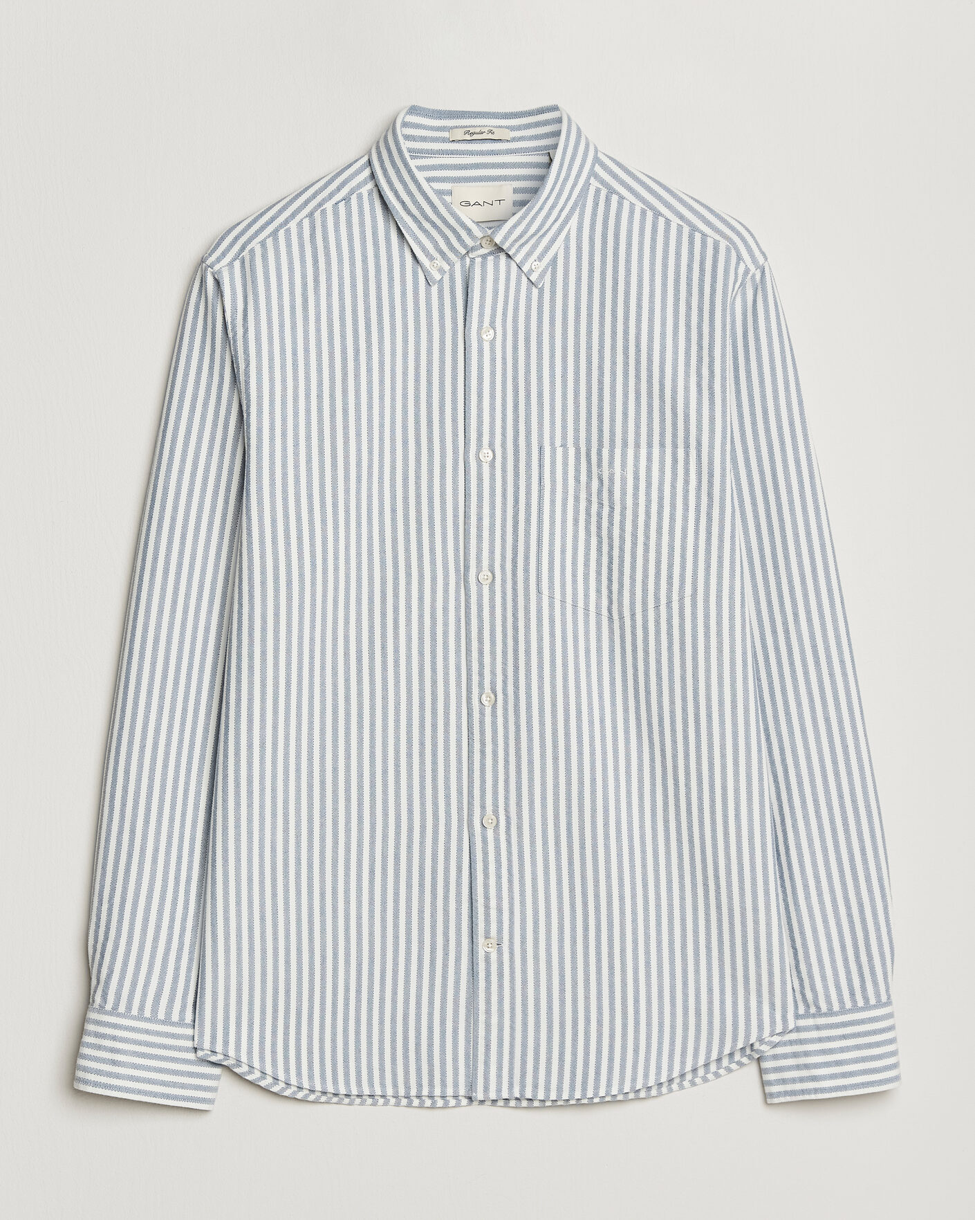 Homme | Chemises | Gant | Regular Fit Textured Striped Shirt Vintage Blue