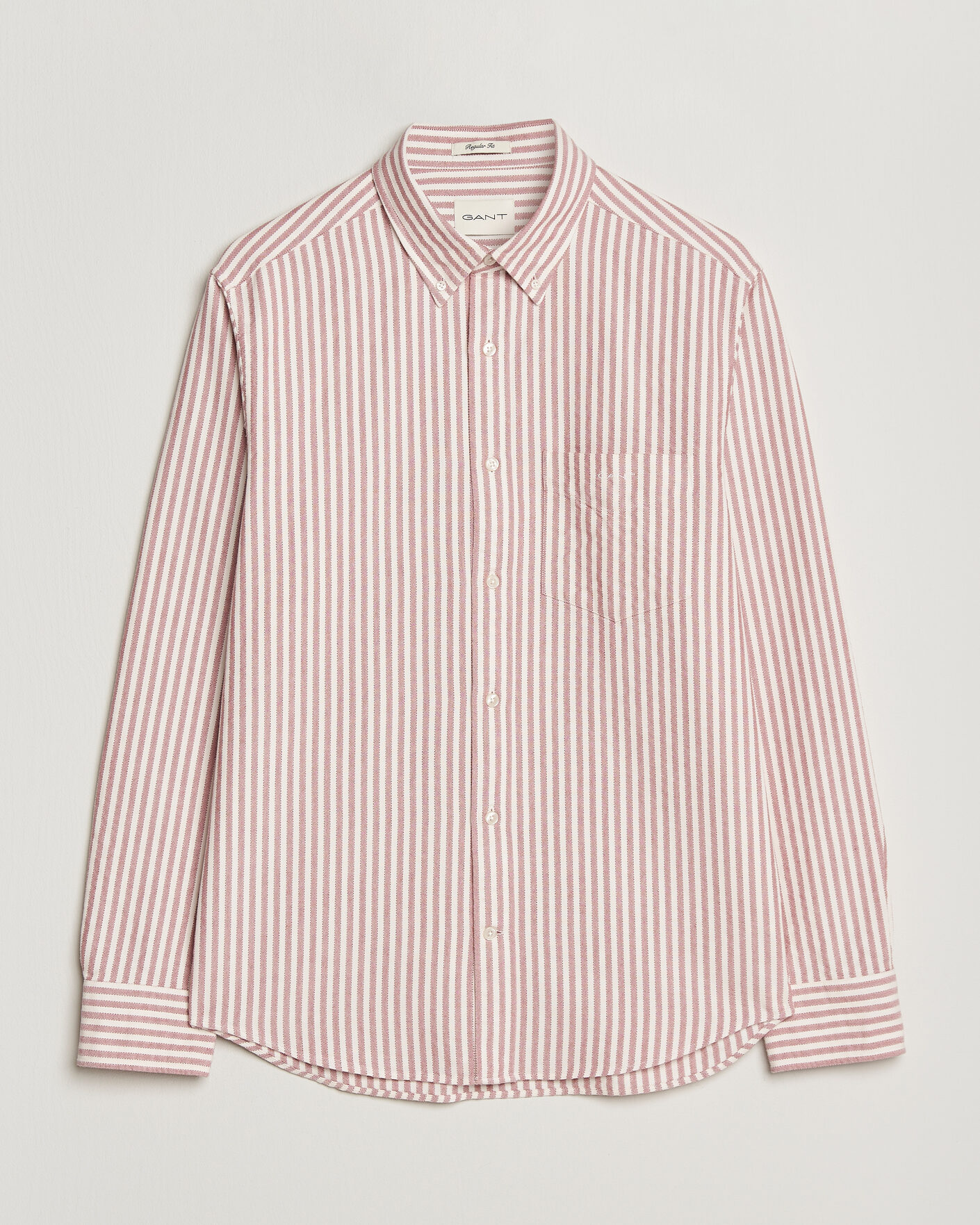 Homme | Chemises | Gant | Regular Fit Textured Striped Shirt Rose Red