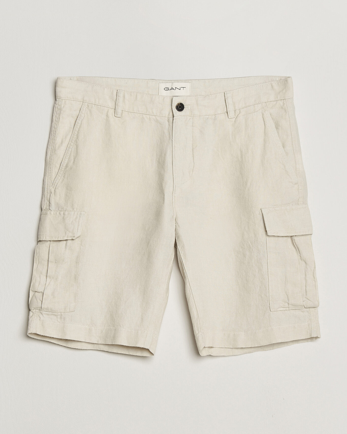 Homme | Shorts | Gant | Regular Fit Linen Cargo Shorts Sand