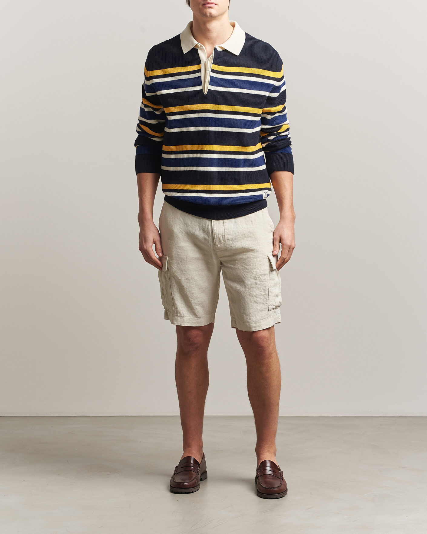 Homme | Shorts | Gant | Regular Fit Linen Cargo Shorts Sand