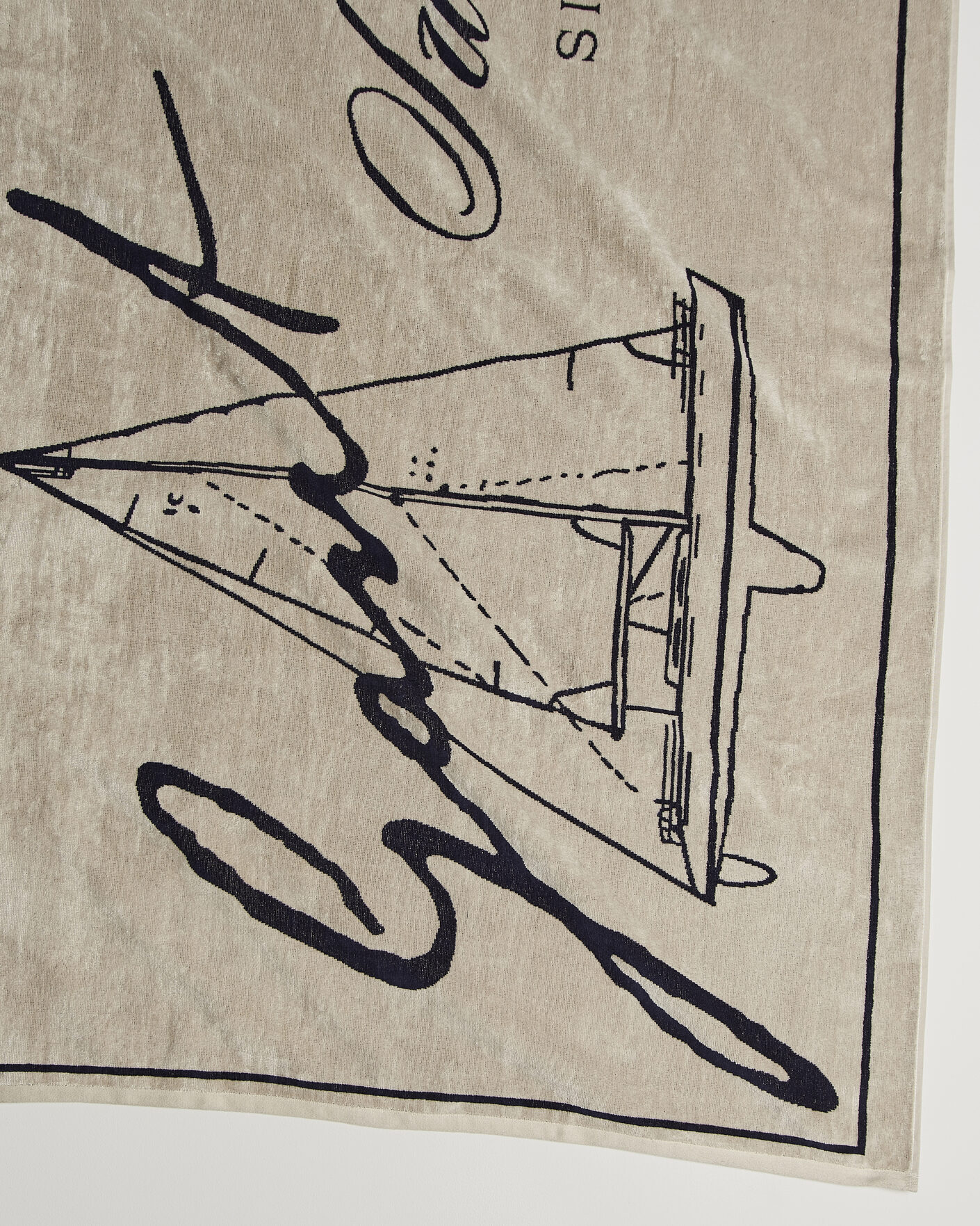 Homme | Tissus | GANT | Since 1949 Beach Towel Faded Beige