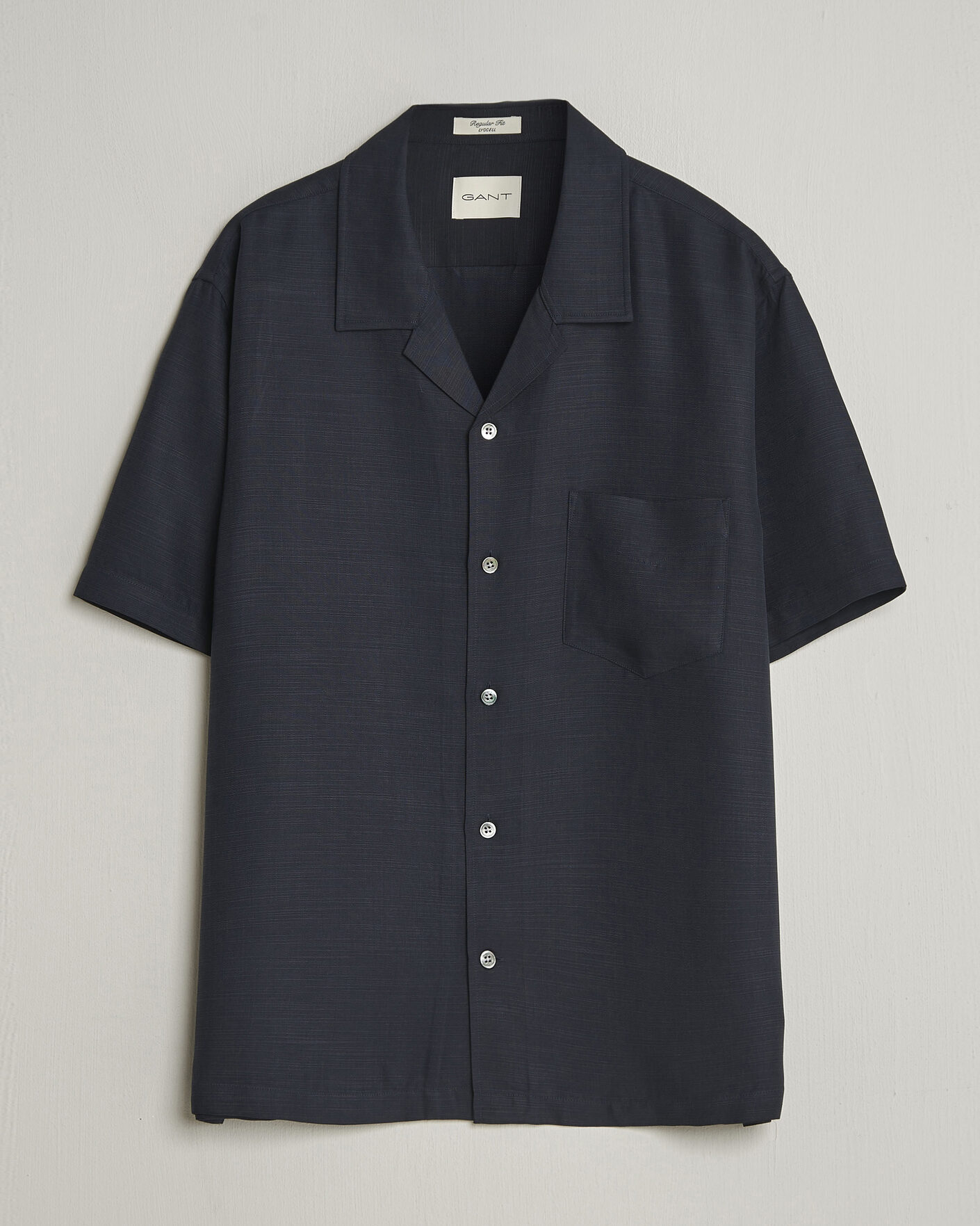 Homme | Chemises | Gant | Regular Fit Lyocell Resort Shirt Evening Blue
