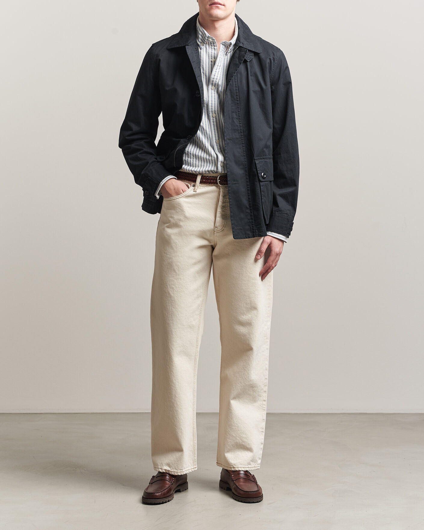 Homme | Manteaux Et Vestes | Gant | Cotton Decker Jacket Black