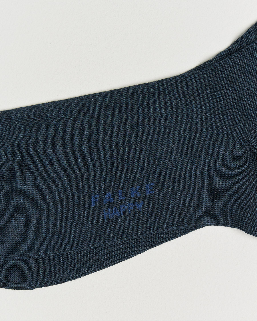 Homme | Sous-Vêtements Et Chaussettes | Falke | Happy 2-Pack Cotton Socks Navy Melange