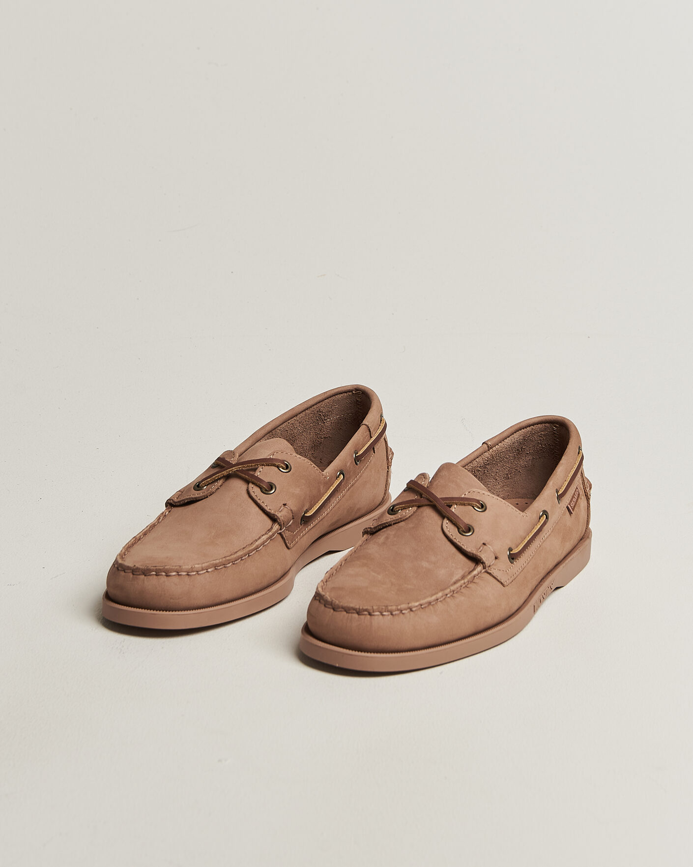 Homme | Chaussures Bateau | Sebago | Docksides Portland Nubuck Boat Shoe Beige Taupe