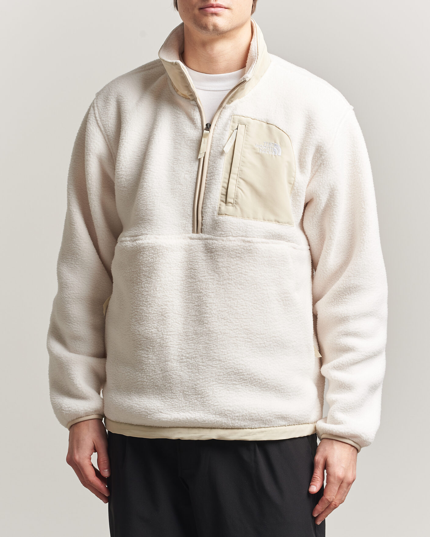 Homme | Pulls Et Tricots | The North Face | Yumiori Fleece Half Zip White Dune