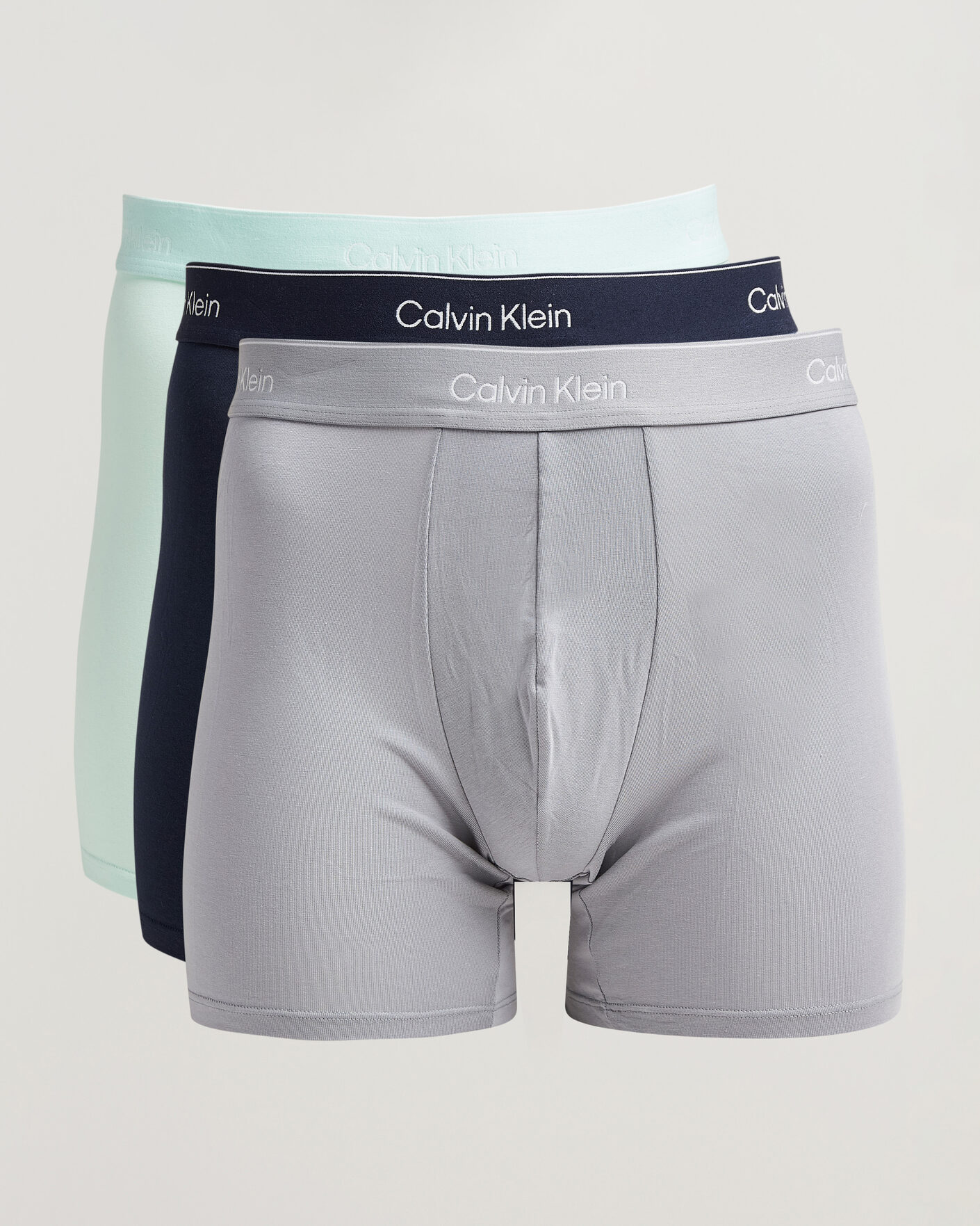 Homme | Sous-Vêtements Et Chaussettes | Calvin Klein | 3-Pack Icon Cotton Stretch Boxer Brief Black/Grey/Green