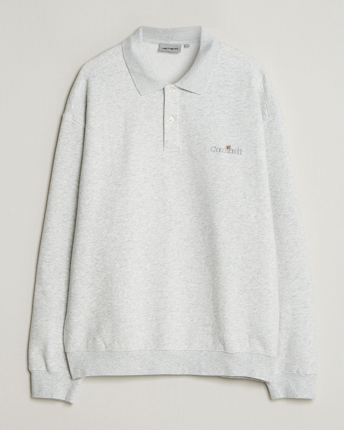 Homme | Pulls Et Tricots | Carhartt WIP | WIP Label Polo Sweatshirt Ash Heather
