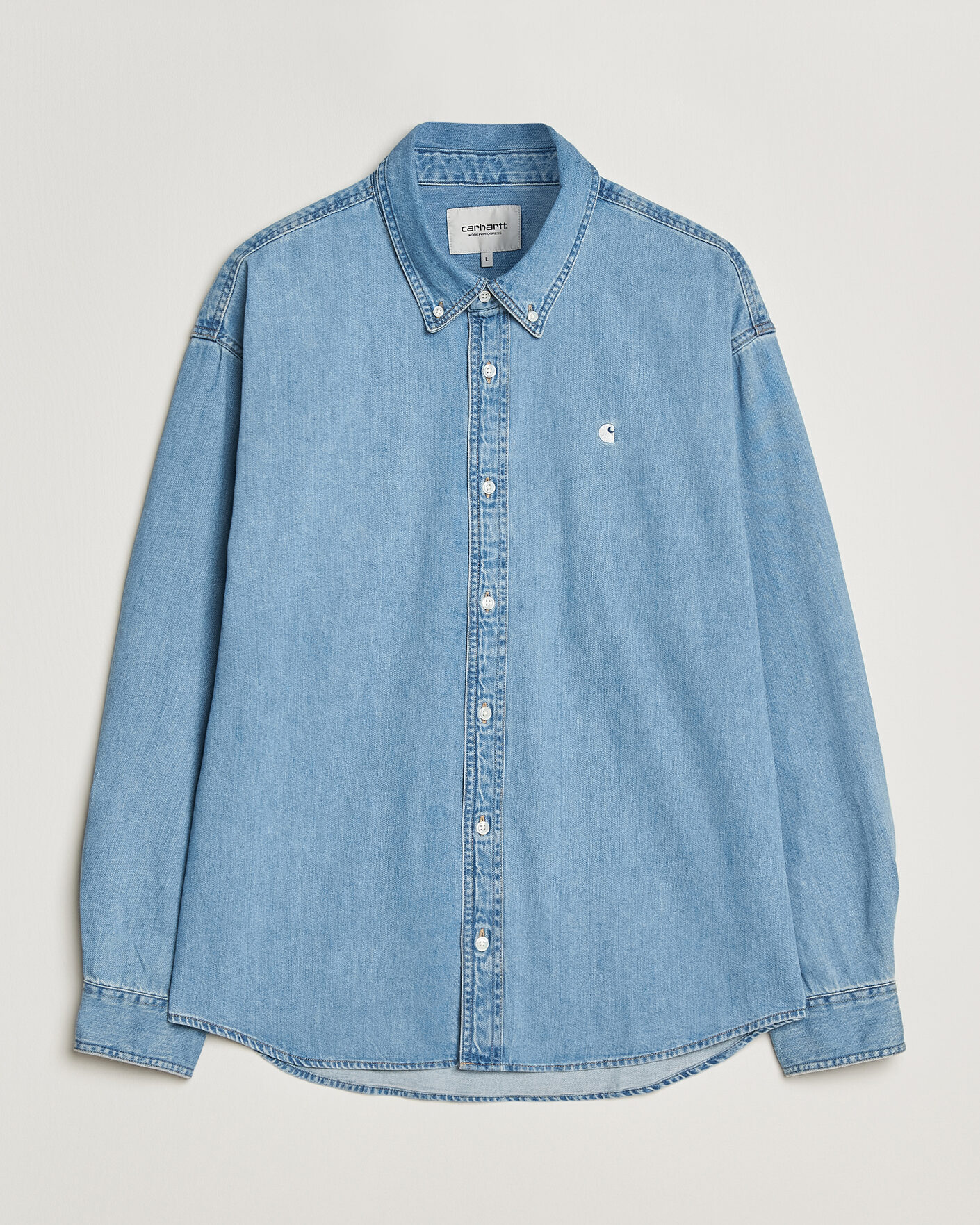 Homme | Chemises | Carhartt WIP | Lucas Denim Shirt Blue Bleached