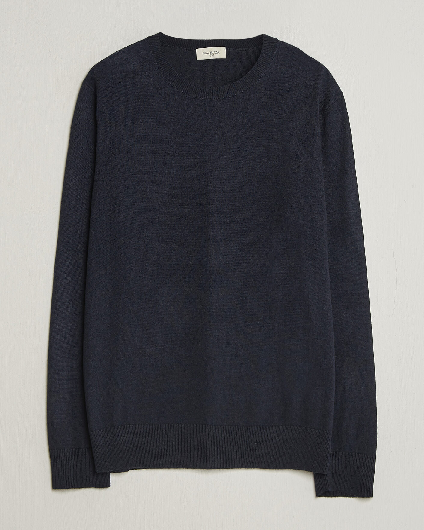 Homme | Pulls Et Tricots | Piacenza Cashmere | Soft Silk/Cashmere Crew Neck Navy