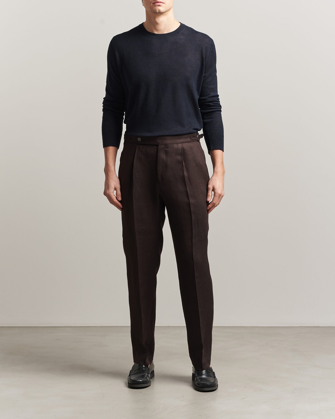 Homme | Pulls Et Tricots | Piacenza Cashmere | Soft Silk/Cashmere Crew Neck  Navy