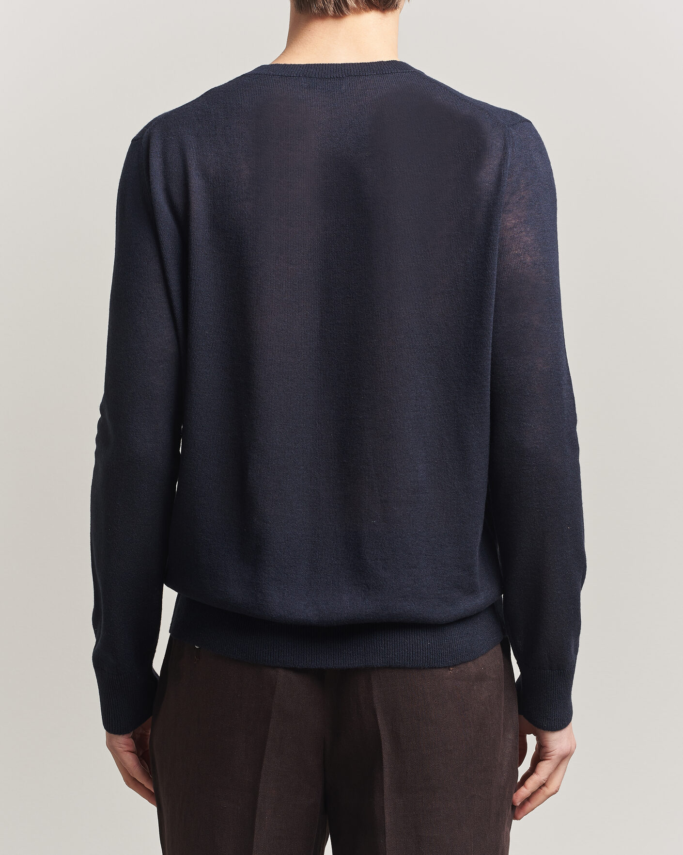 Homme | Pulls Et Tricots | Piacenza Cashmere | Soft Silk/Cashmere Crew Neck  Navy