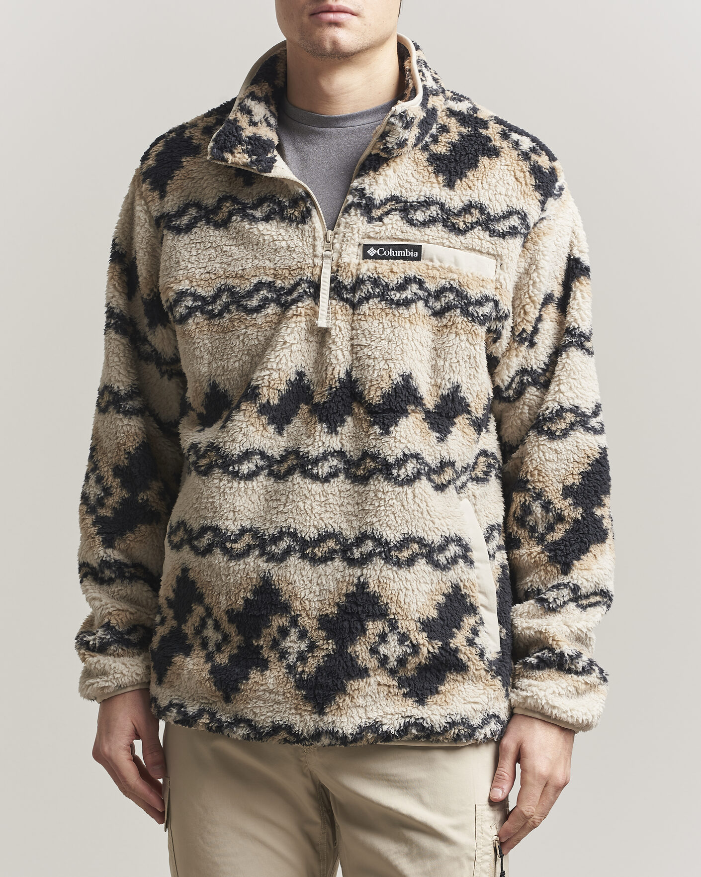 Homme | Pulls Et Tricots | Columbia | Rugged Ridge High Pile Half Zip Dark Stone Knitknot