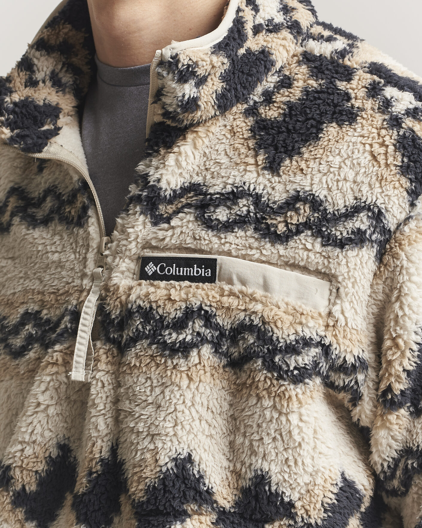Homme | Pulls Et Tricots | Columbia | Rugged Ridge High Pile Half Zip Dark Stone Knitknot