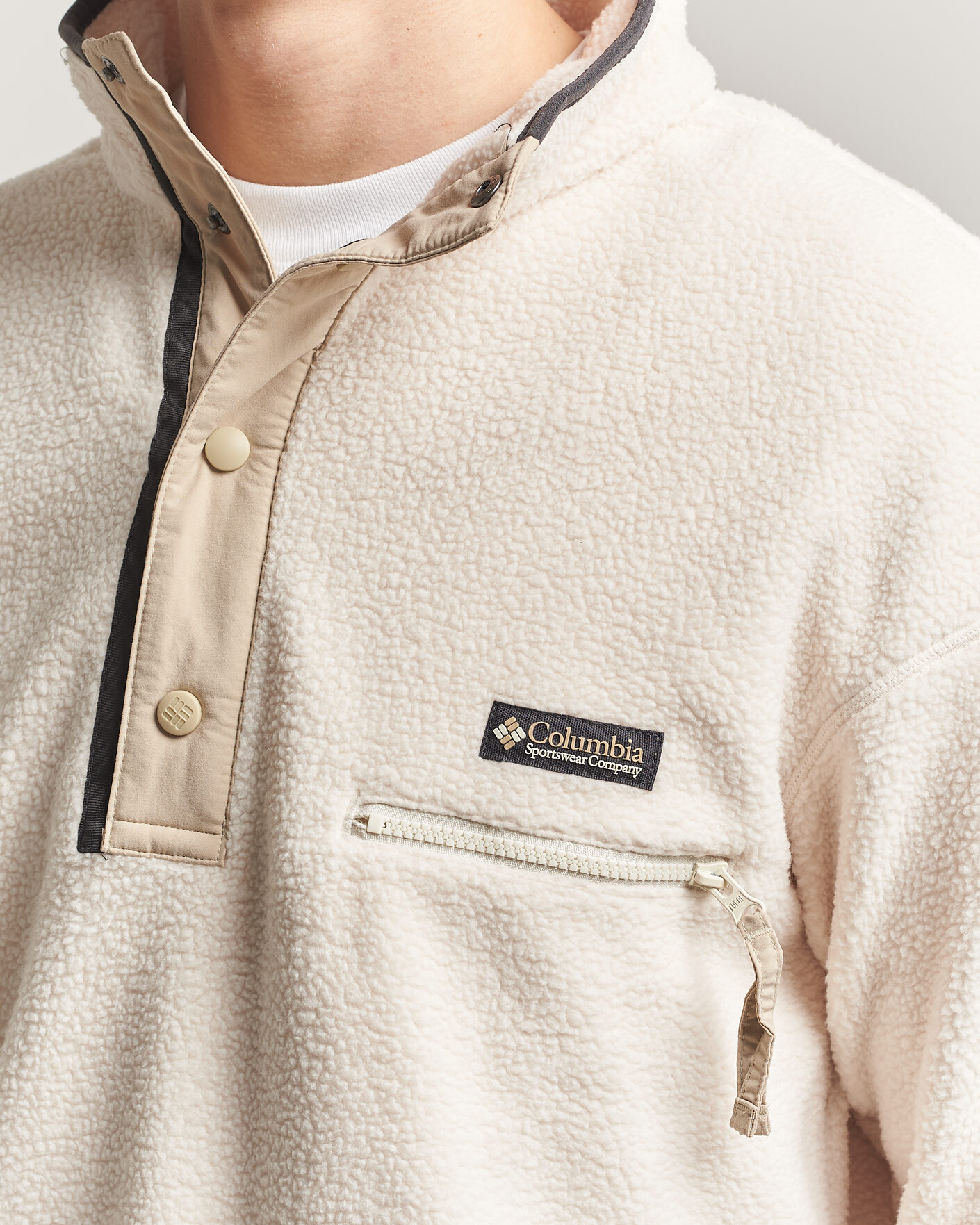 Homme | Pulls Et Tricots | Columbia | Helvetia II Half Snap Fleece Chalk