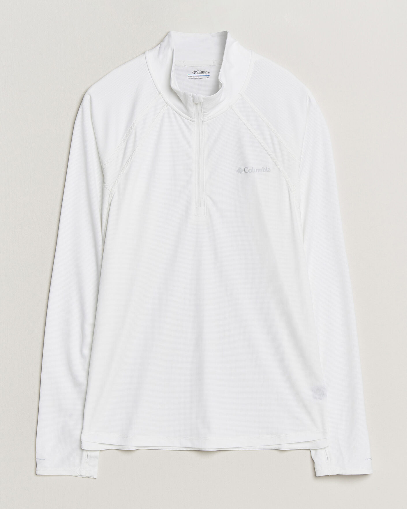 Homme | T-shirts | Columbia | Stealth Spring Half-Zip T-Shirt White
