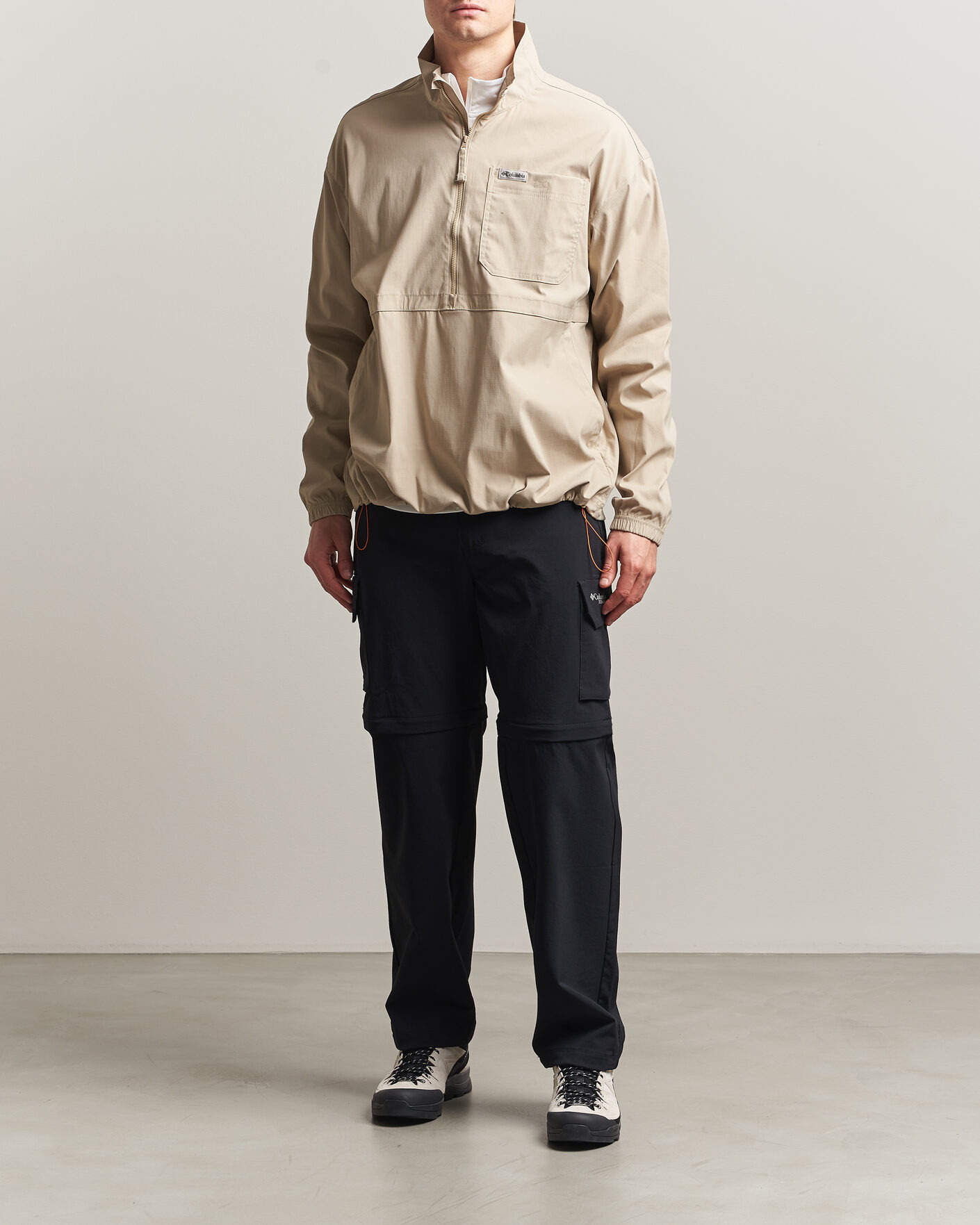 Homme | Manteaux Et Vestes | Columbia | Landroamer Half-Zip Overshirt Ancient Fossil