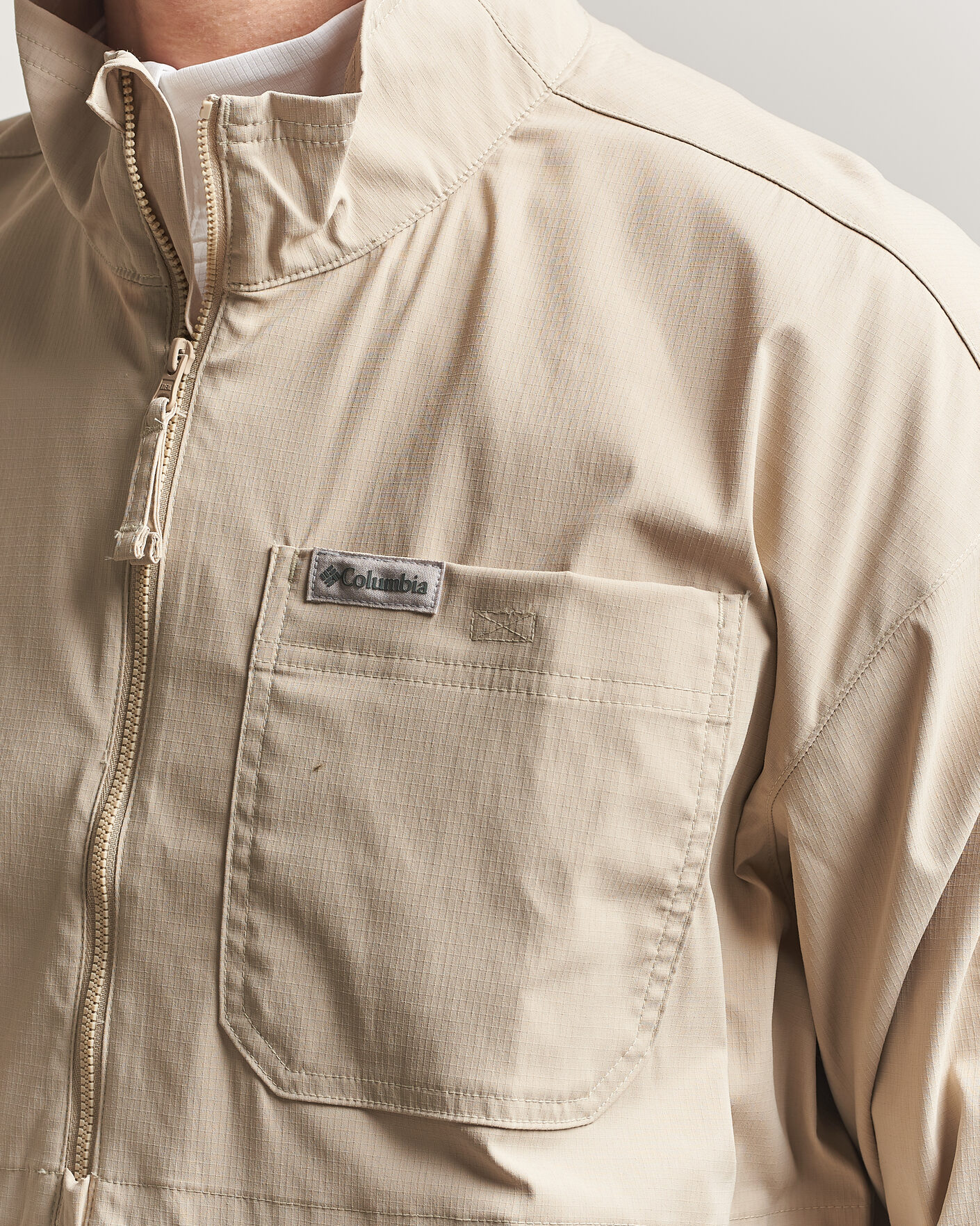 Homme | Manteaux Et Vestes | Columbia | Landroamer Half-Zip Overshirt Ancient Fossil