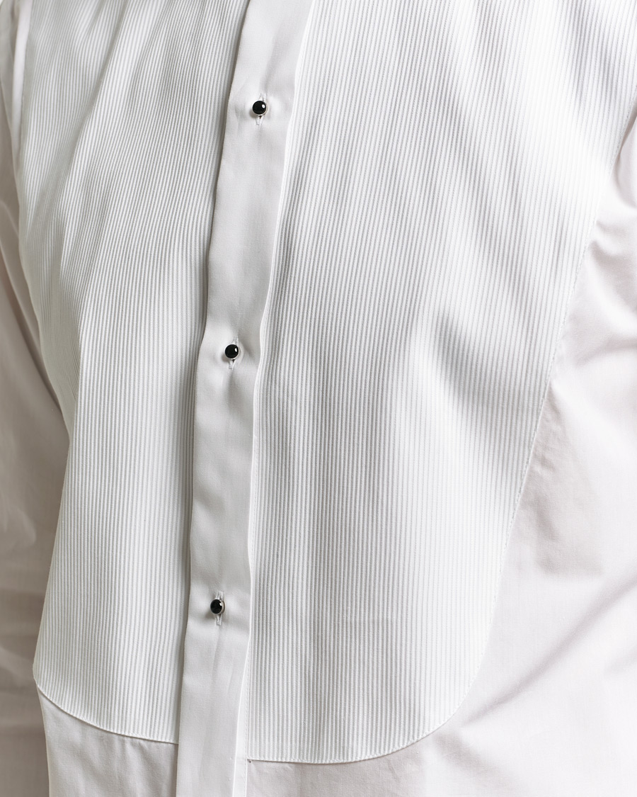 Homme | Chemises | Canali | Classic Black Studs Tuxedo Shirt White