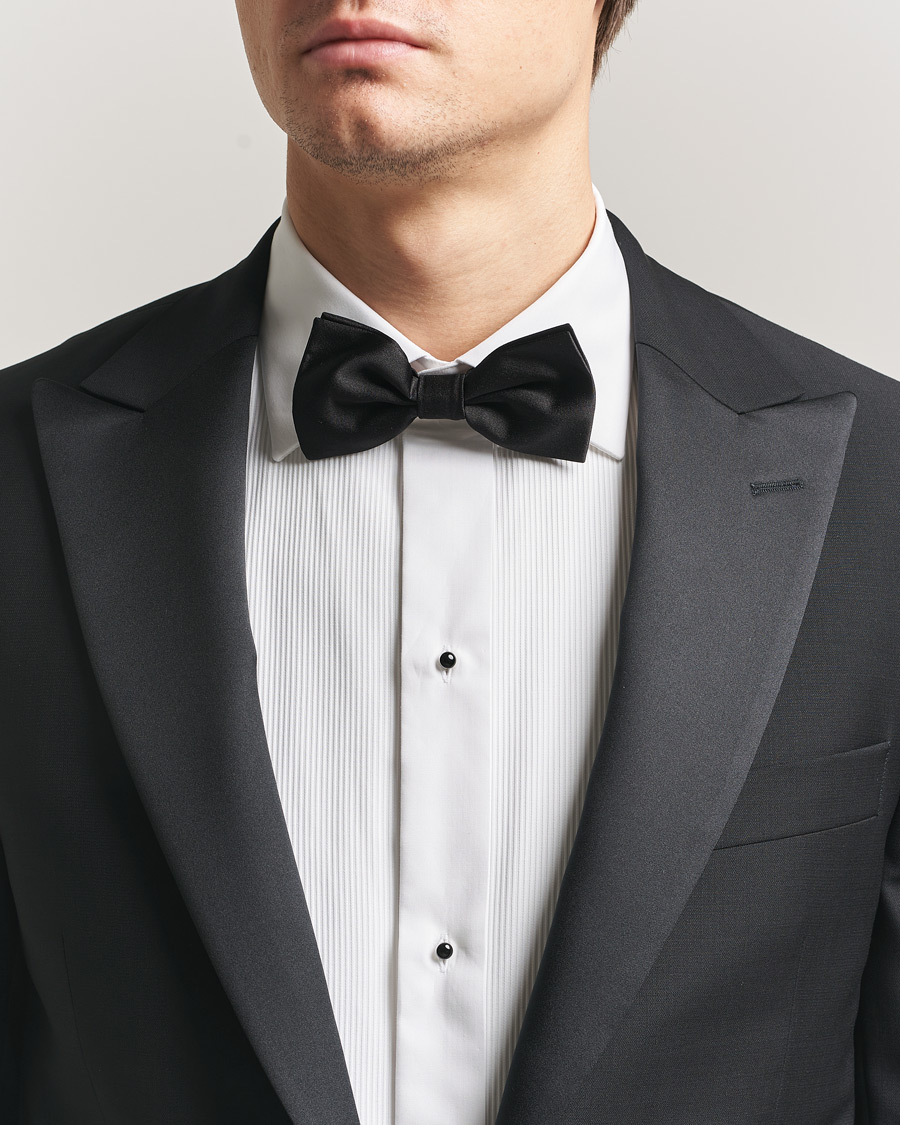 Homme | Nœuds Papillon | Canali | Silk Bow Tie Black