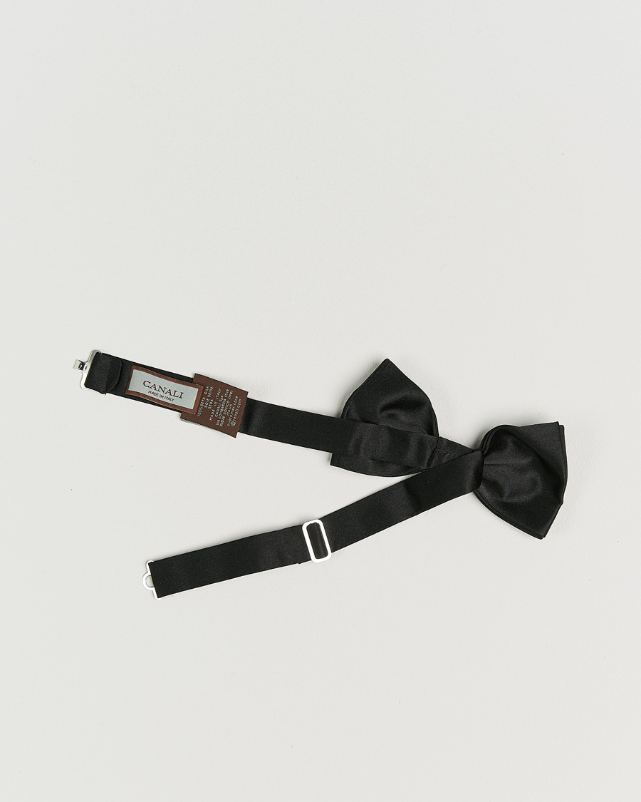 Homme | Nœuds Papillon | Canali | Silk Bow Tie Black