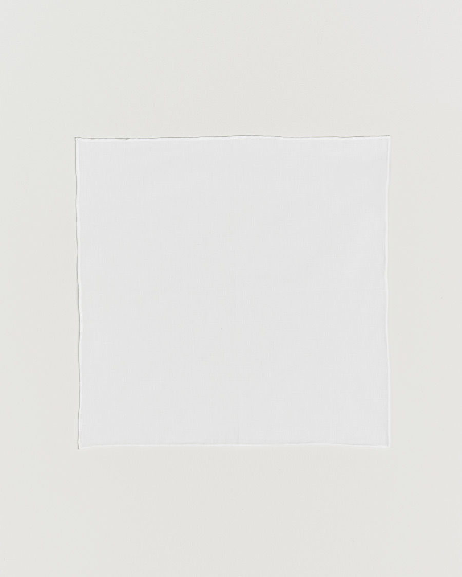 Homme | Pochettes De Costume | Canali | Pocket Square White