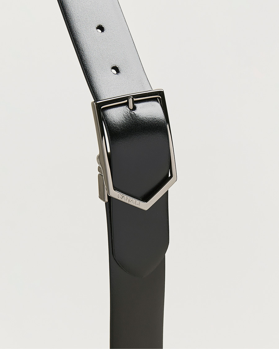 Homme | Ceintures | Canali | Reversible Leather Belt Black/Brown
