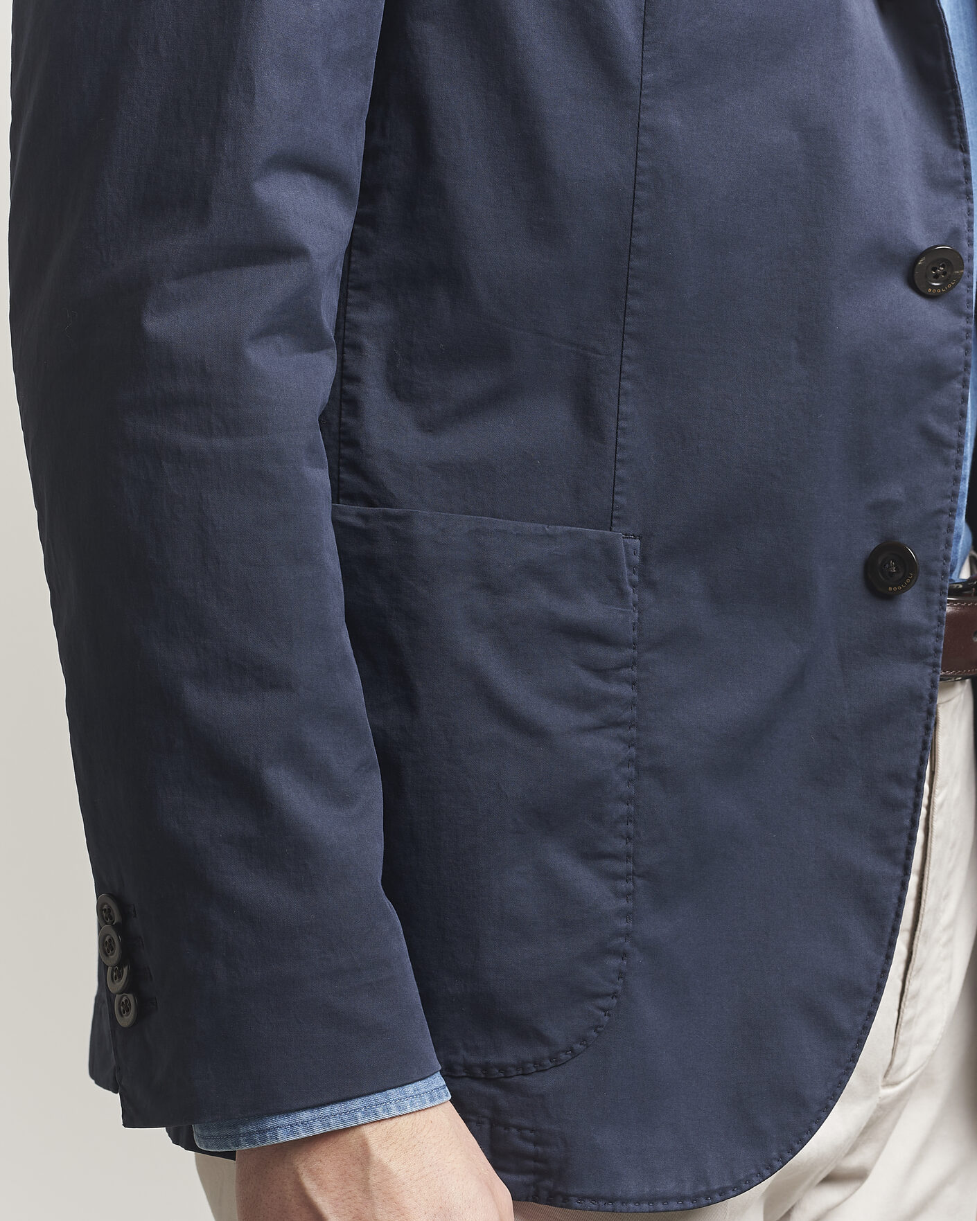 Homme | Blazers | Boglioli | K Jacket Supima Cotton Blazer Navy