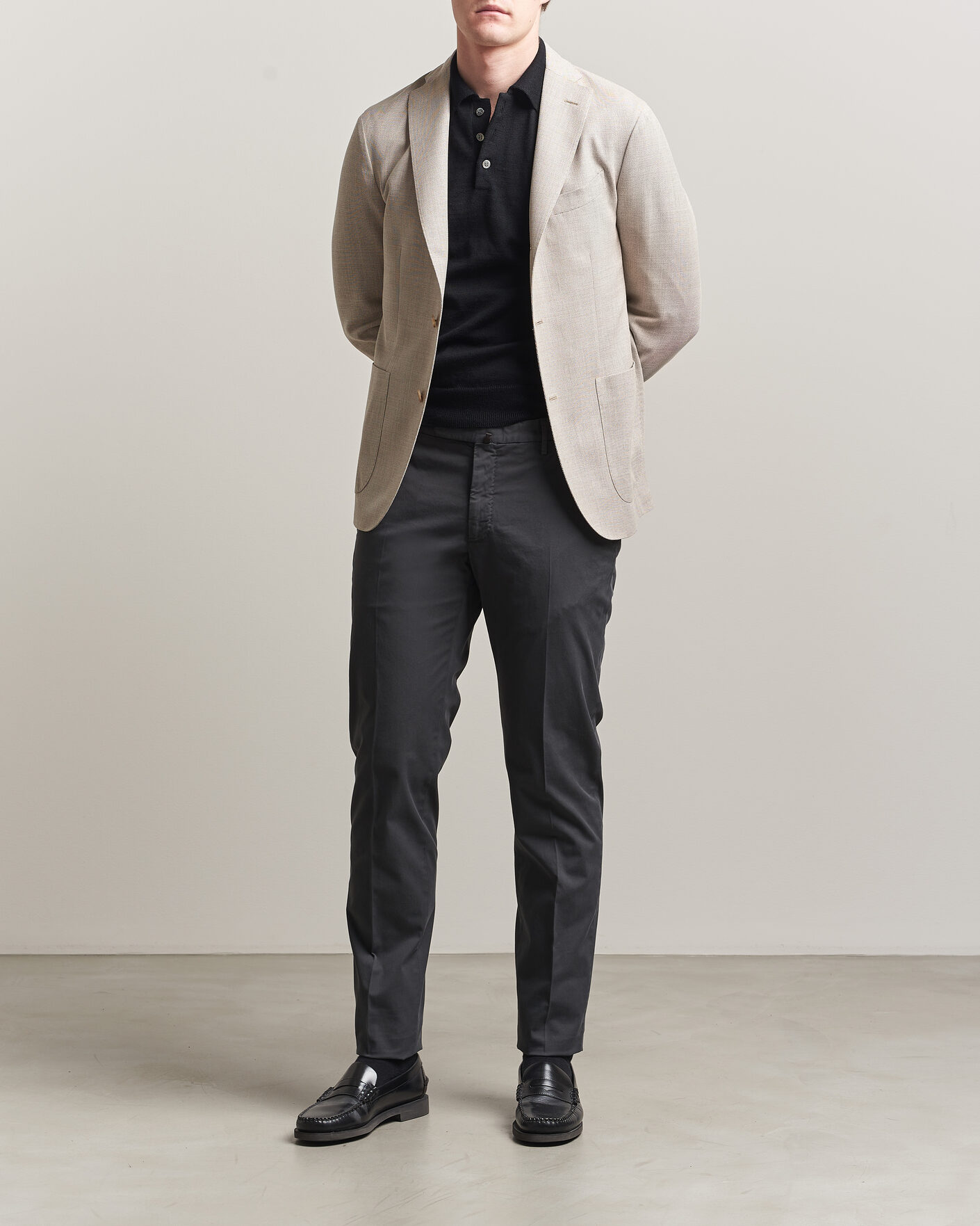 Homme | Blazers | Boglioli | K Jacket Wool Hopsack Blazer Light Beige