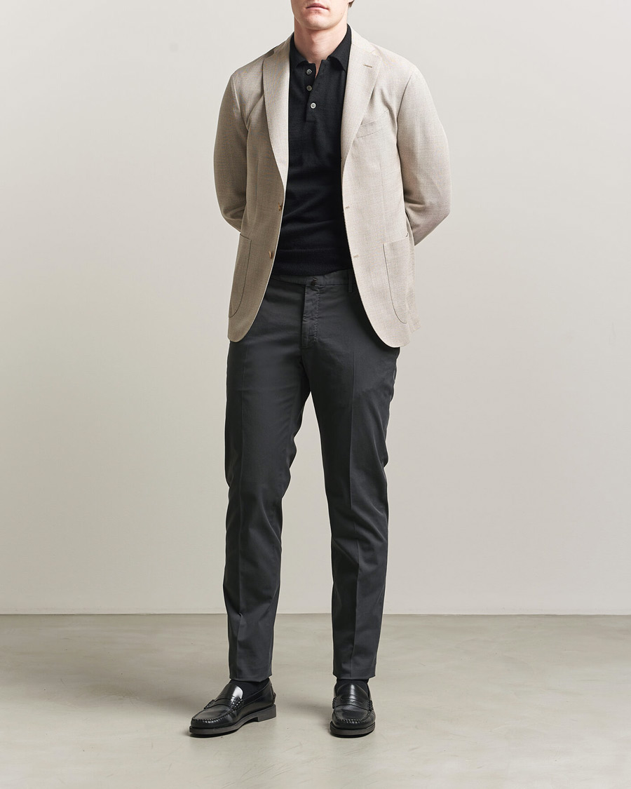 Homme | Blazers | Boglioli | K Jacket Wool Hopsack Blazer Light Beige