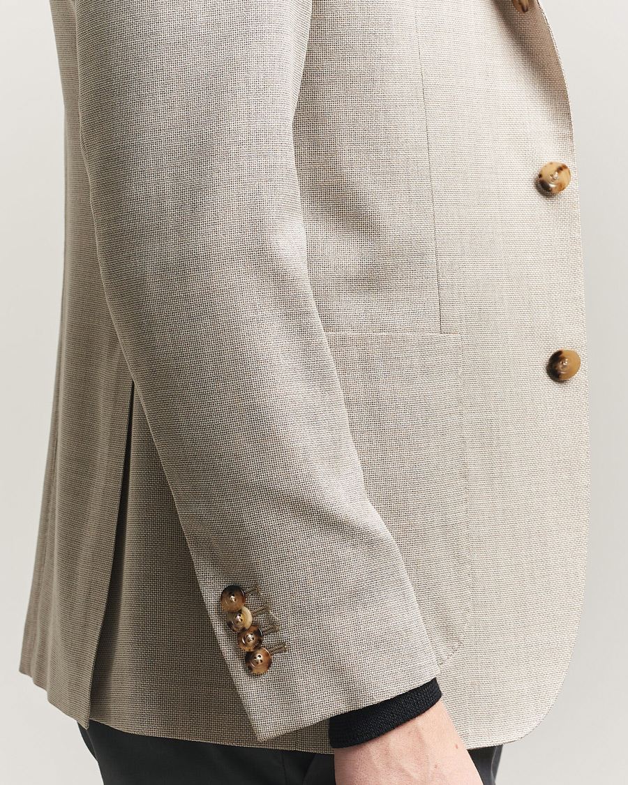 Homme | Blazers | Boglioli | K Jacket Wool Hopsack Blazer Light Beige