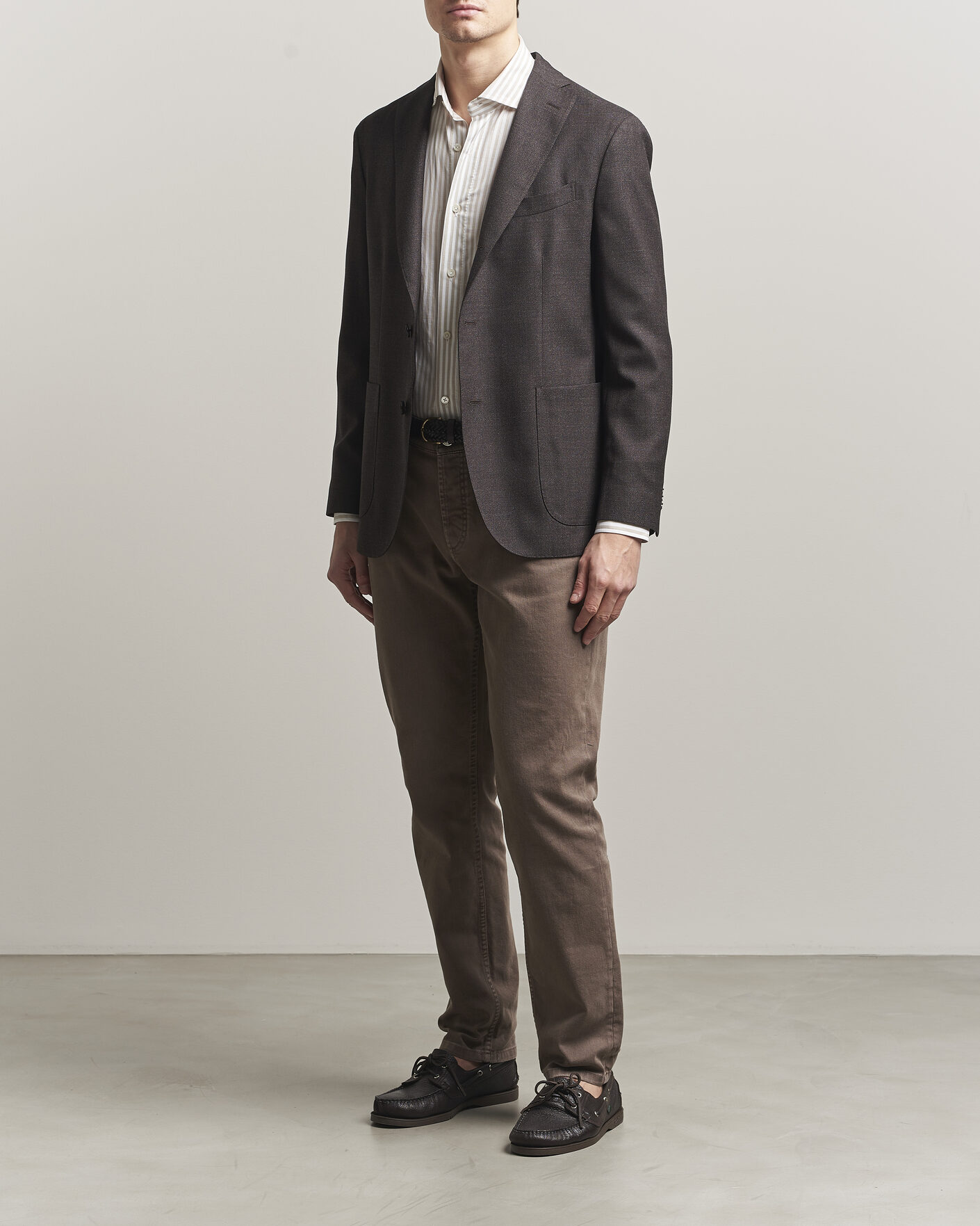 Homme | Blazers | Boglioli | K Jacket Wool Hopsack Blazer Dark Brown