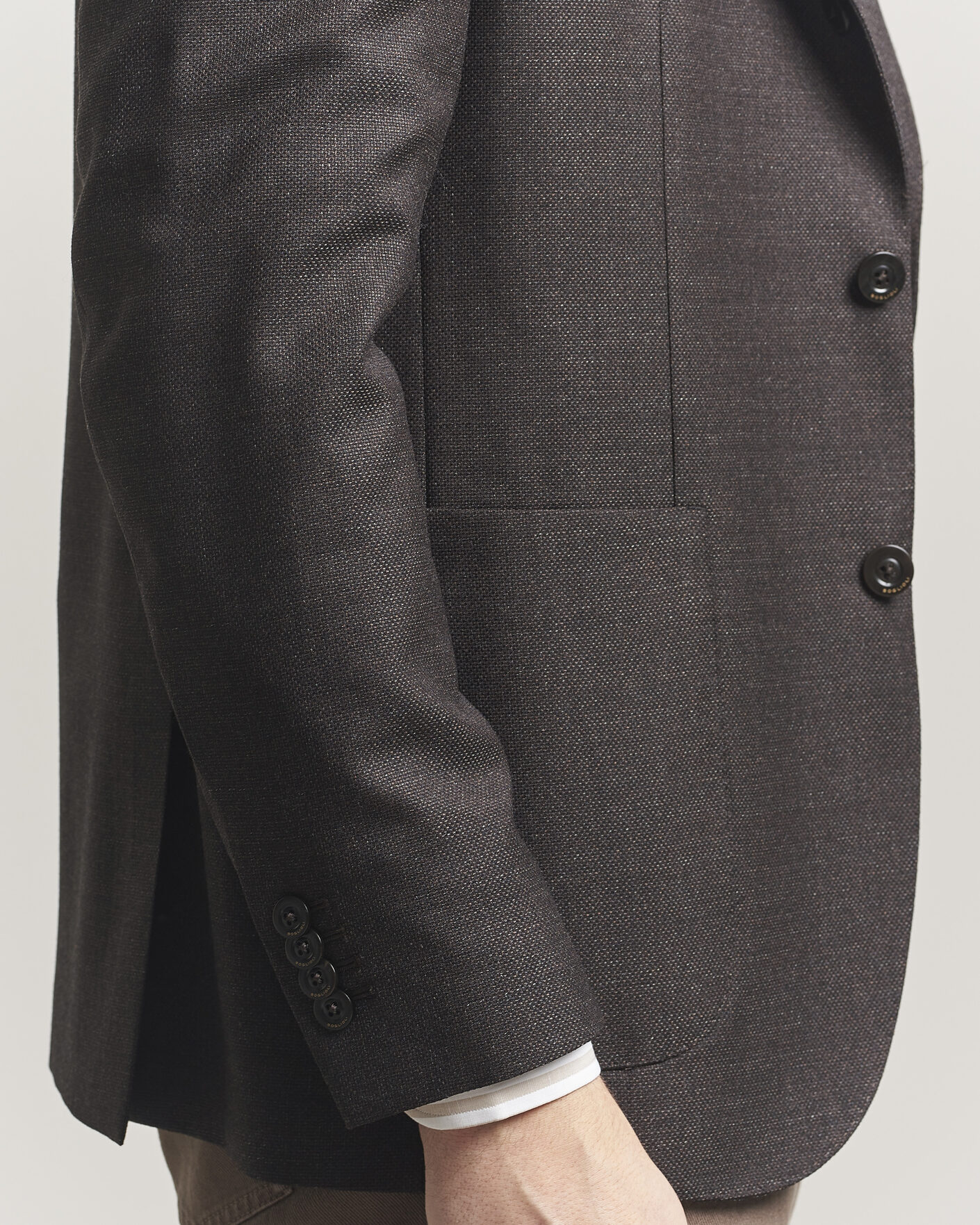 Homme | Blazers | Boglioli | K Jacket Wool Hopsack Blazer Dark Brown