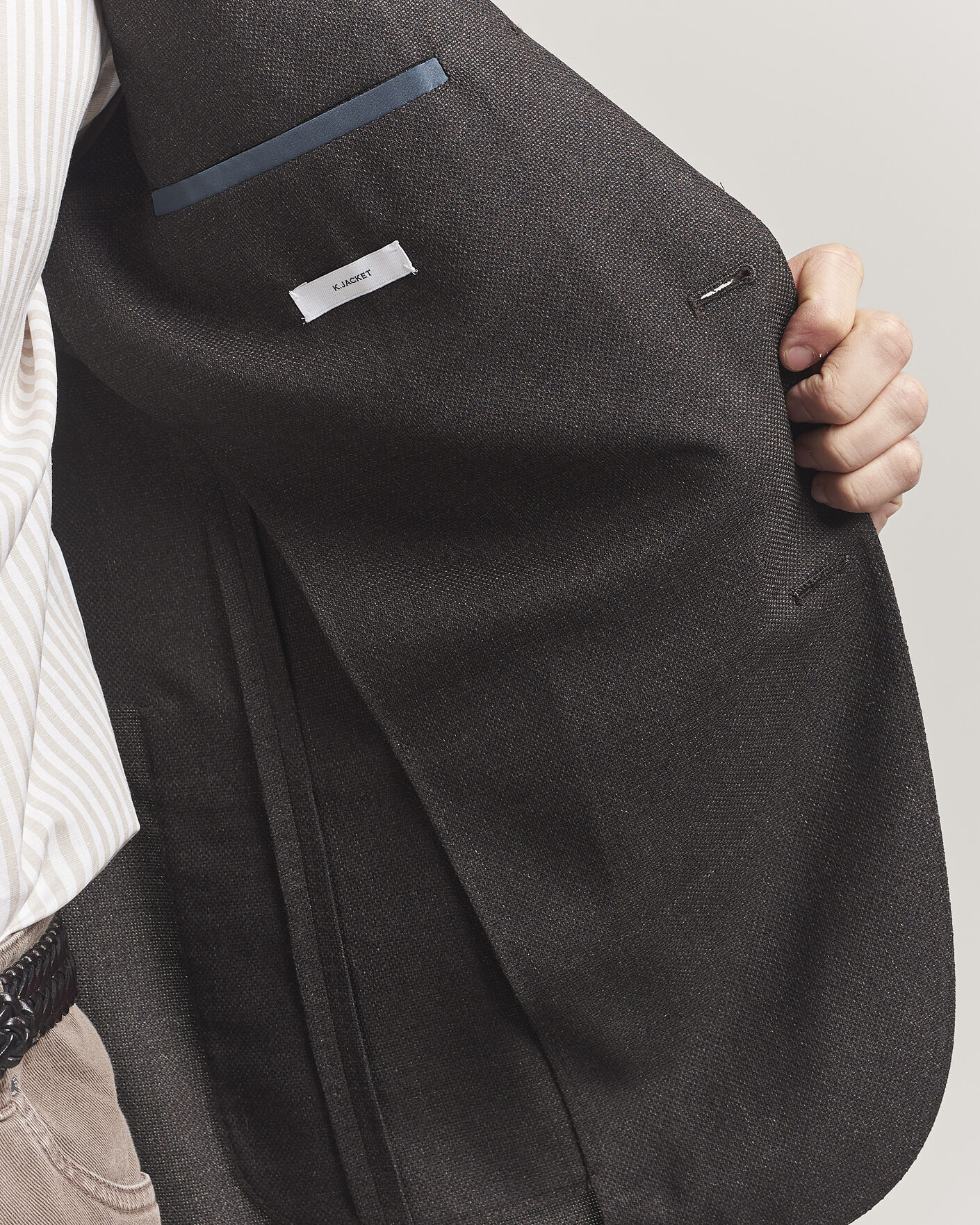 Homme | Blazers | Boglioli | K Jacket Wool Hopsack Blazer Dark Brown