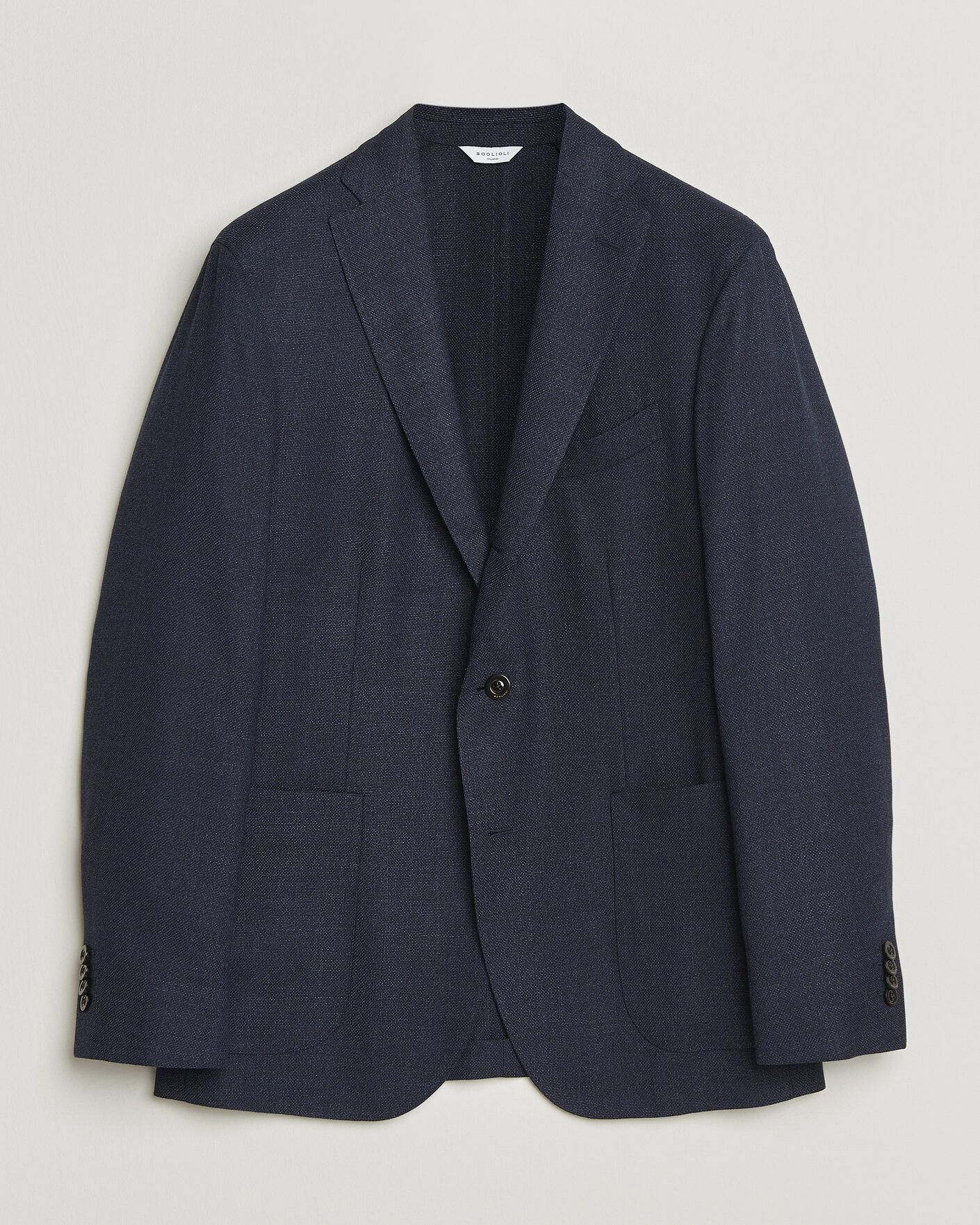 Homme | Blazers | Boglioli | K Jacket Wool Hopsack Blazer Dark Blue