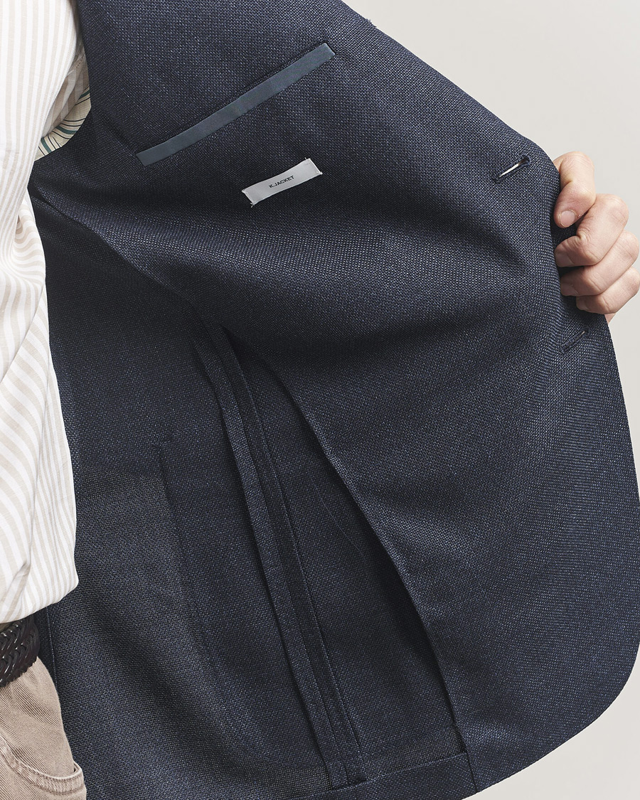 Homme | Blazers | Boglioli | K Jacket Wool Hopsack Blazer Dark Blue