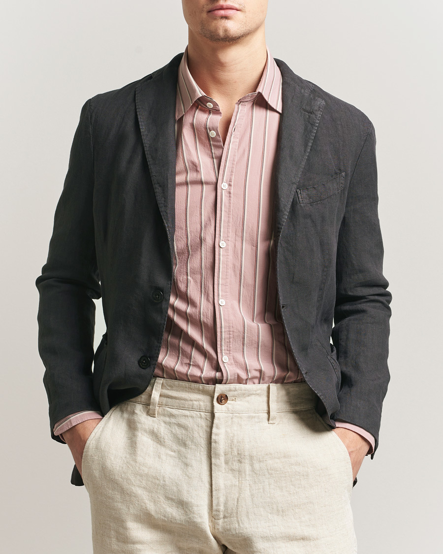 Homme | Blazers | Boglioli | K Jacket Linen Blazer Dark Brown