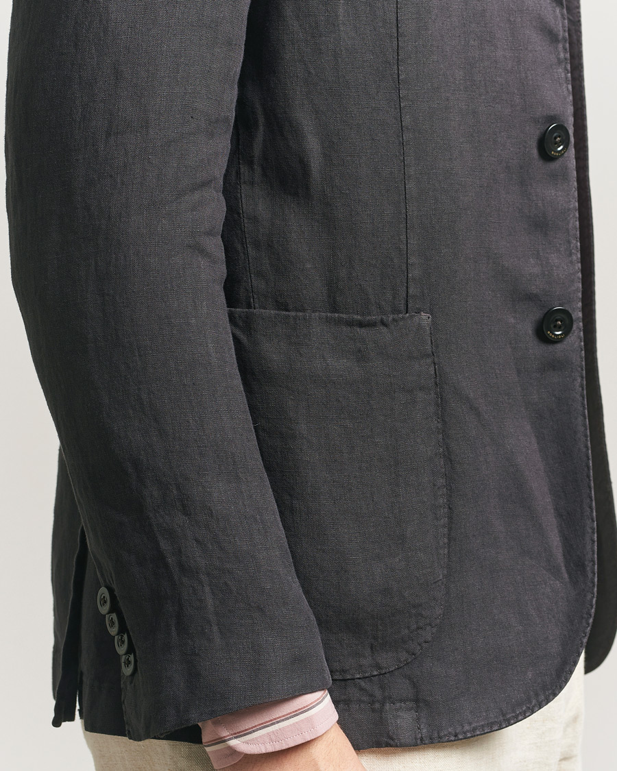 Homme | Blazers | Boglioli | K Jacket Linen Blazer Dark Brown
