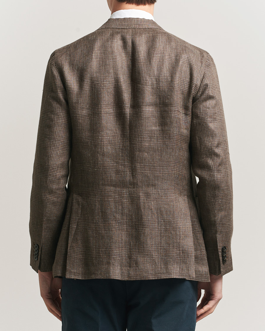 Homme | Blazers | Boglioli | K Jacket Prince Of Wales Blazer Dark Brown