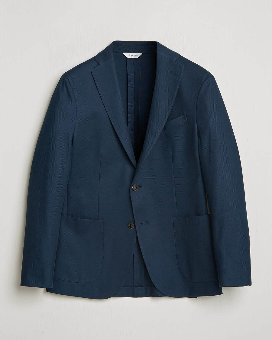 Homme | Blazers | Boglioli | K Jacket Jersey Blazer Navy