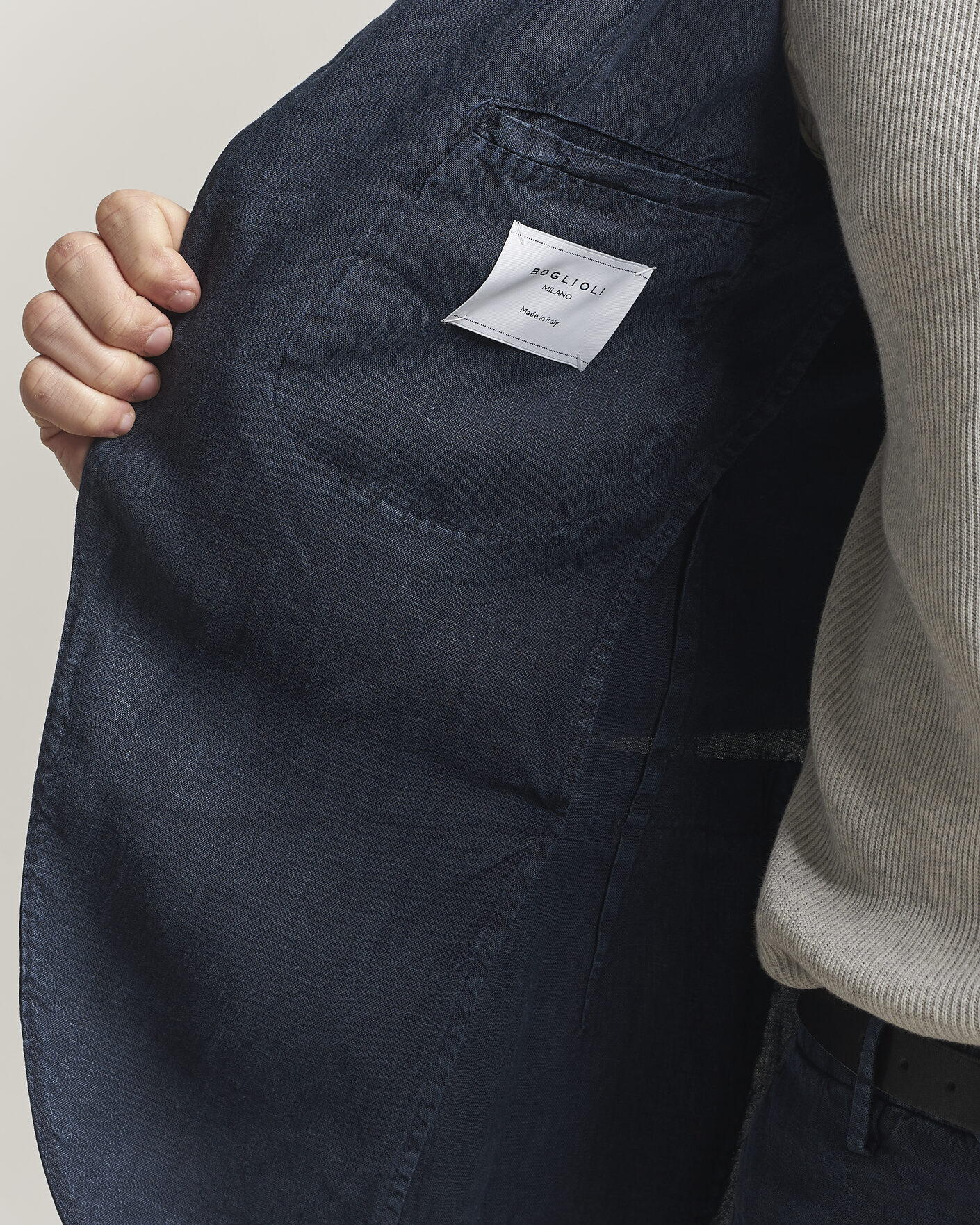 Homme | Costumes | Boglioli | K Jacket Linen Suit Navy